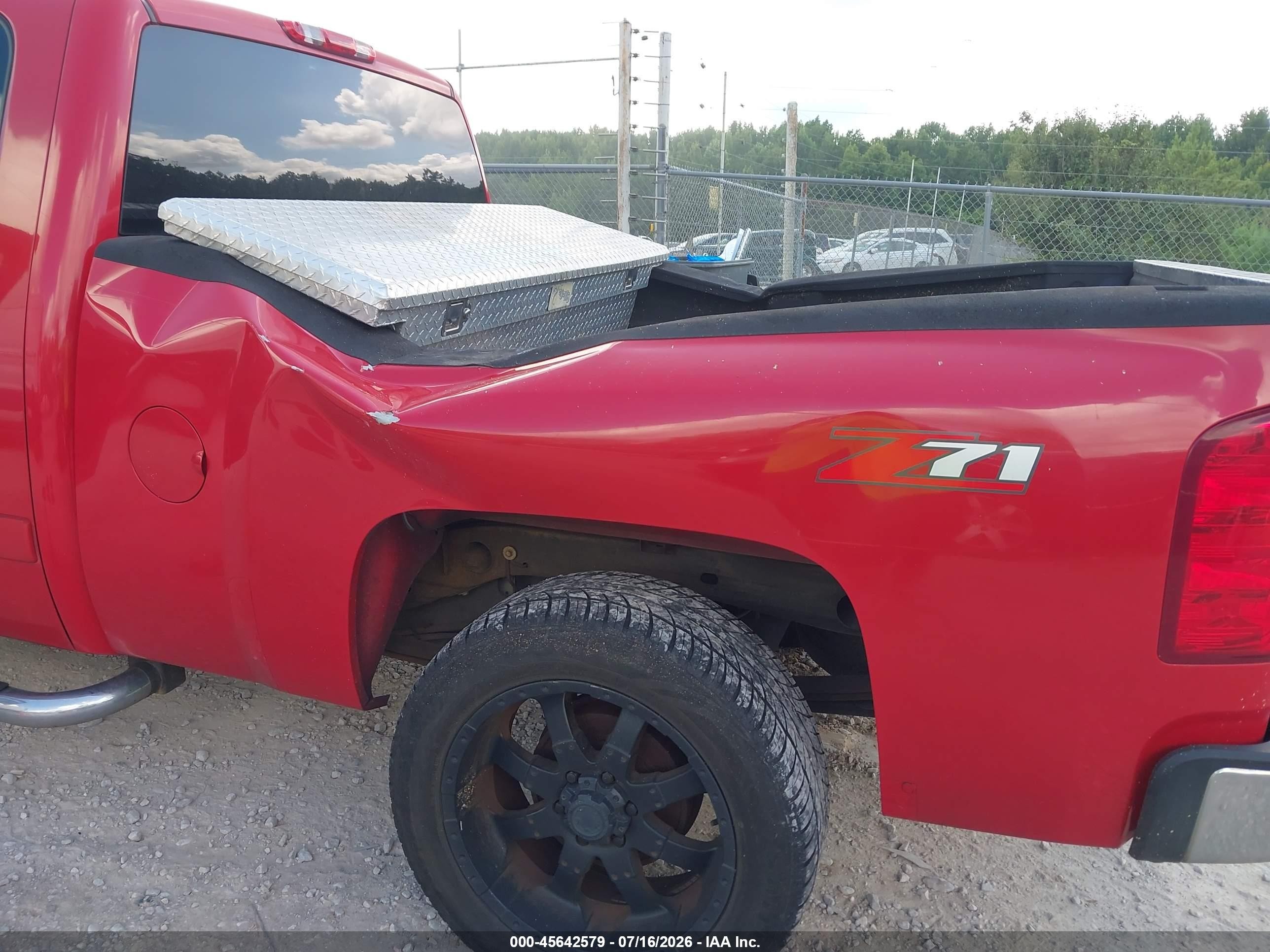2007 Chevrolet Silverado 1500 Lt1 Red vin: 1GCEC19J67Z510065