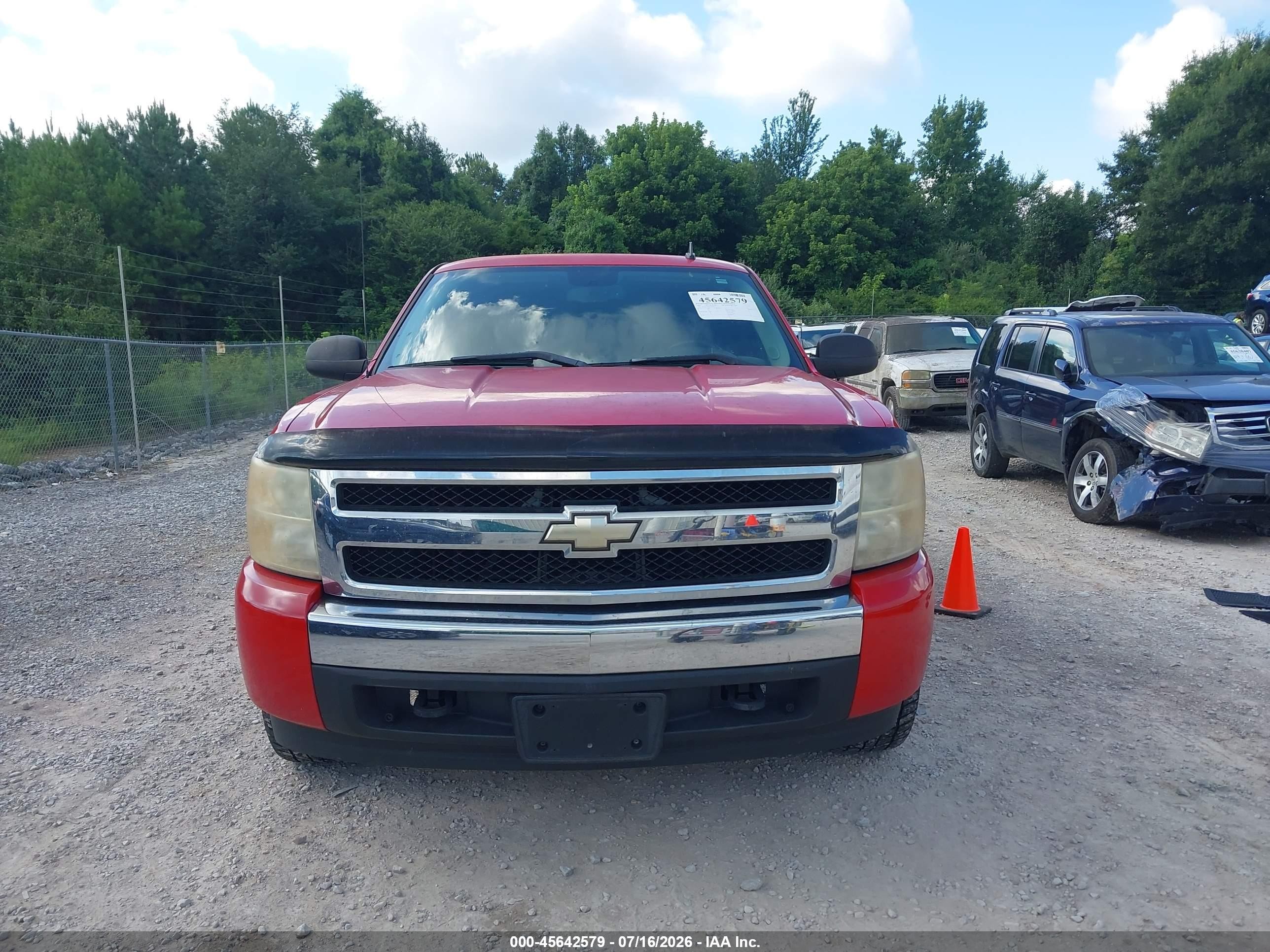 2007 Chevrolet Silverado 1500 Lt1 Red vin: 1GCEC19J67Z510065