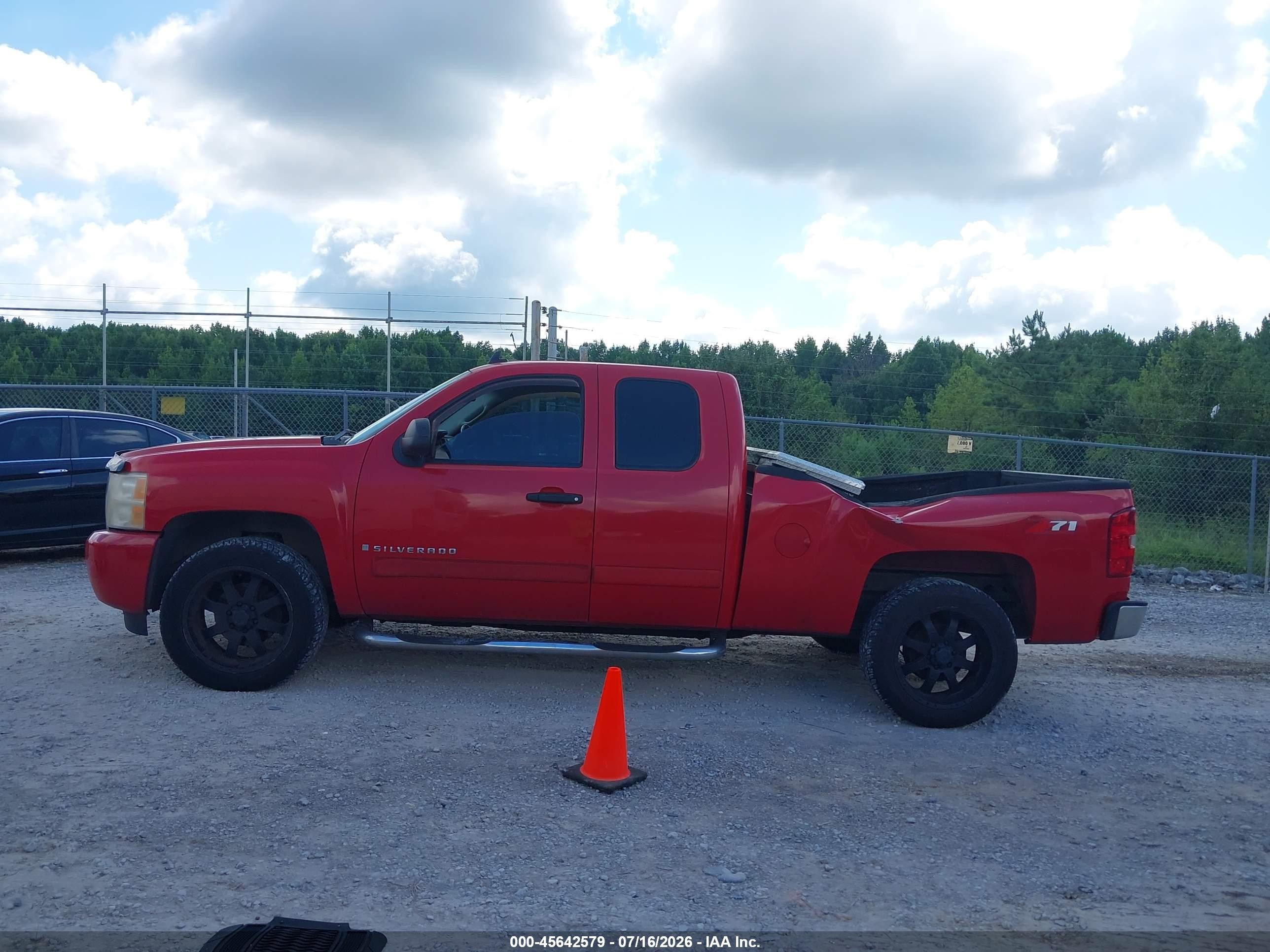 2007 Chevrolet Silverado 1500 Lt1 Red vin: 1GCEC19J67Z510065
