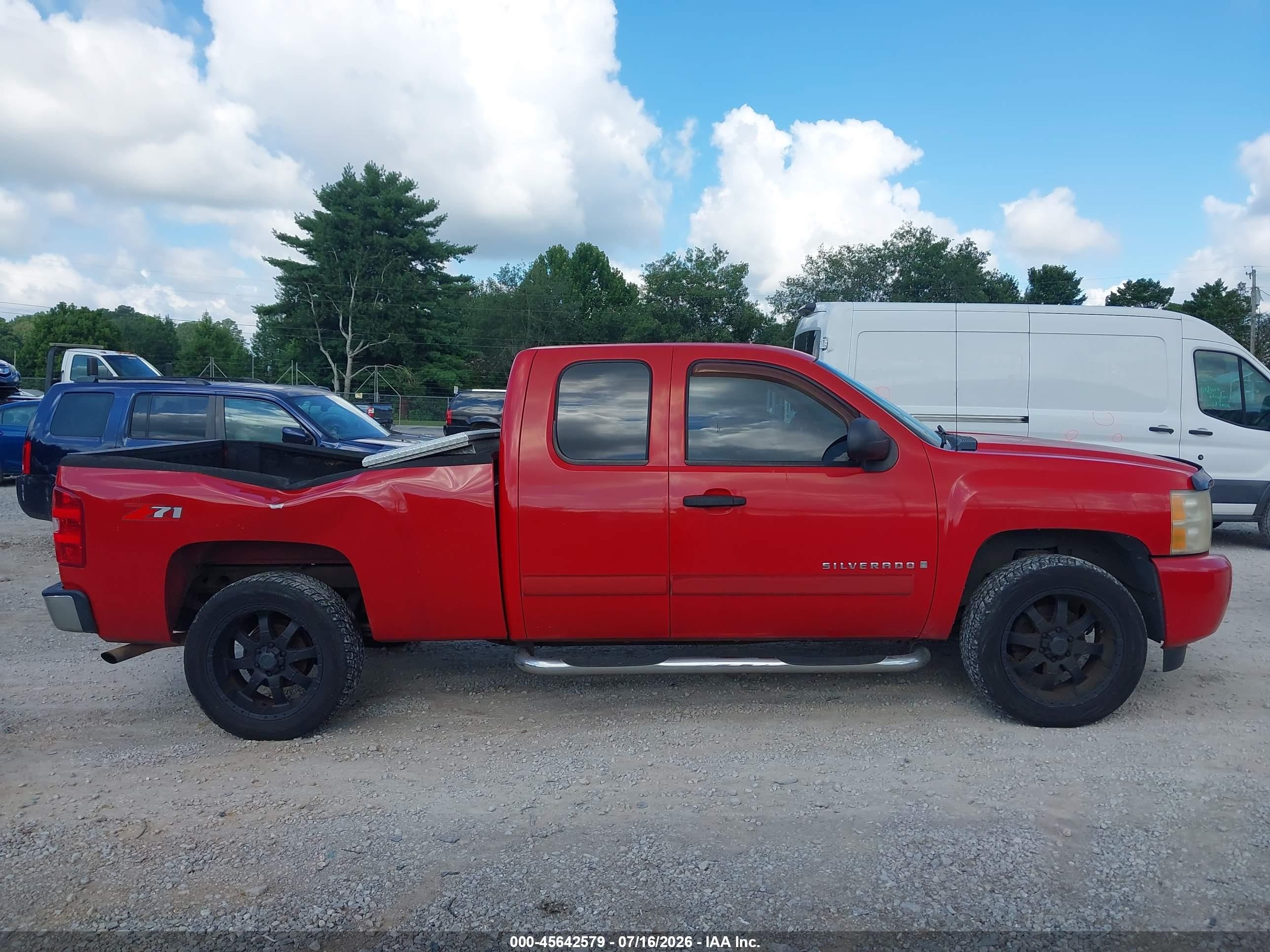 2007 Chevrolet Silverado 1500 Lt1 Red vin: 1GCEC19J67Z510065