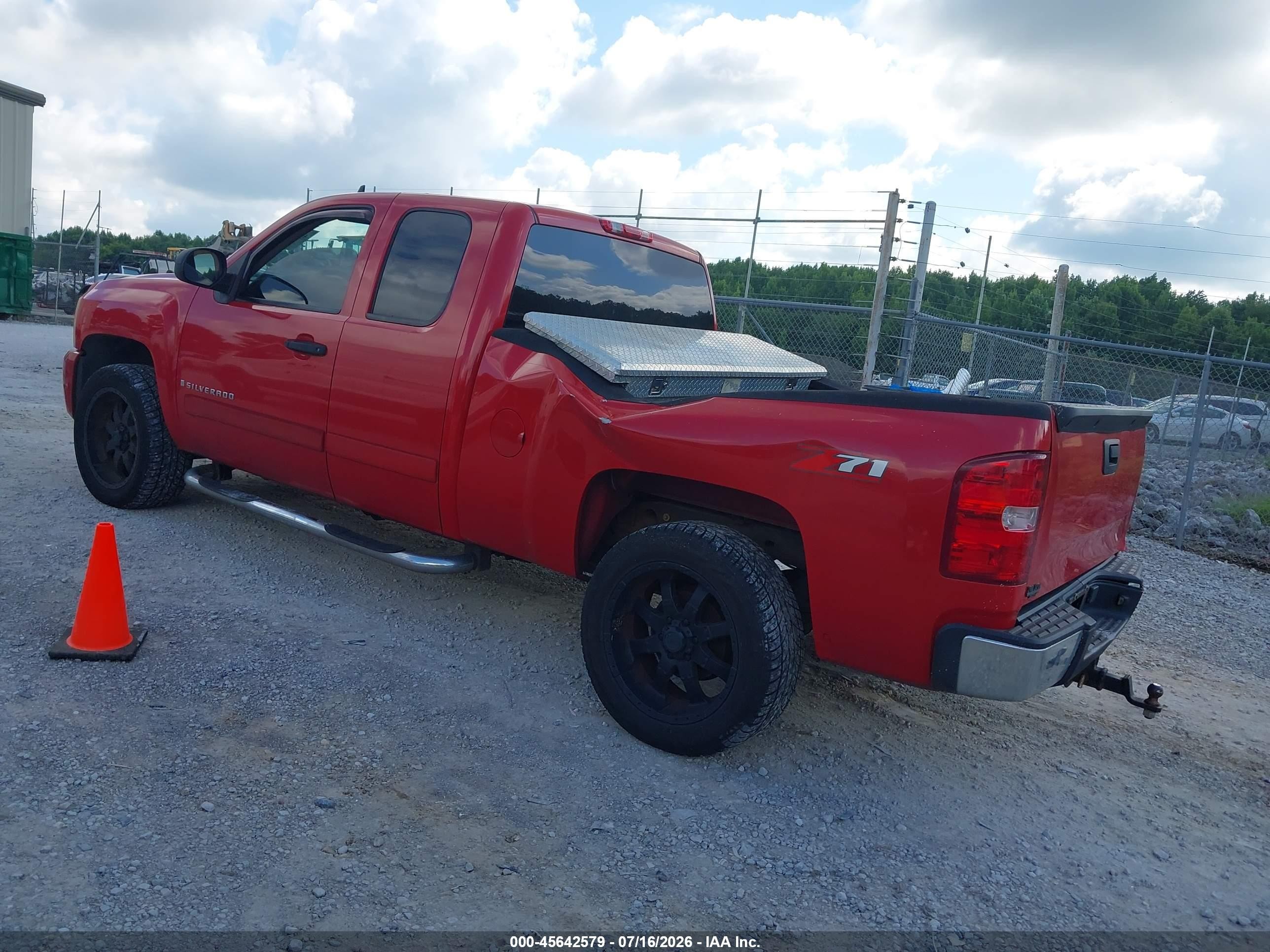 2007 Chevrolet Silverado 1500 Lt1 Red vin: 1GCEC19J67Z510065