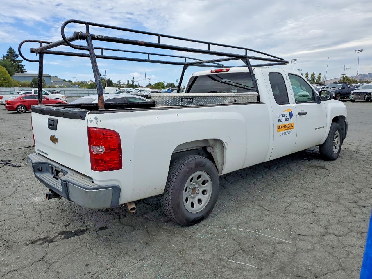 2007 Chevrolet Silverado C1500 White vin: 1GCEC19J97E529605