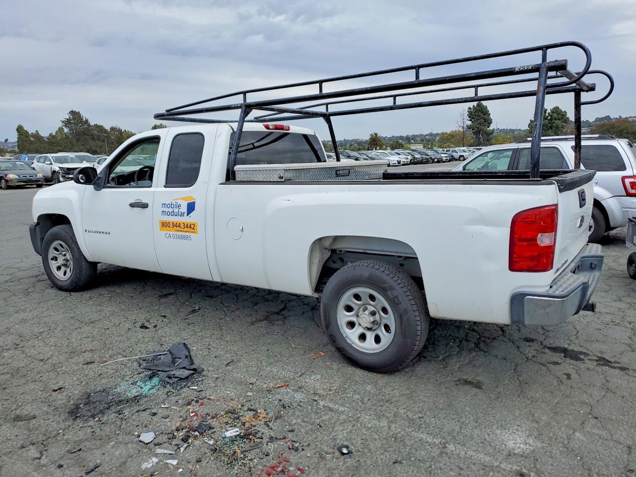 2007 Chevrolet Silverado C1500 White vin: 1GCEC19J97E529605