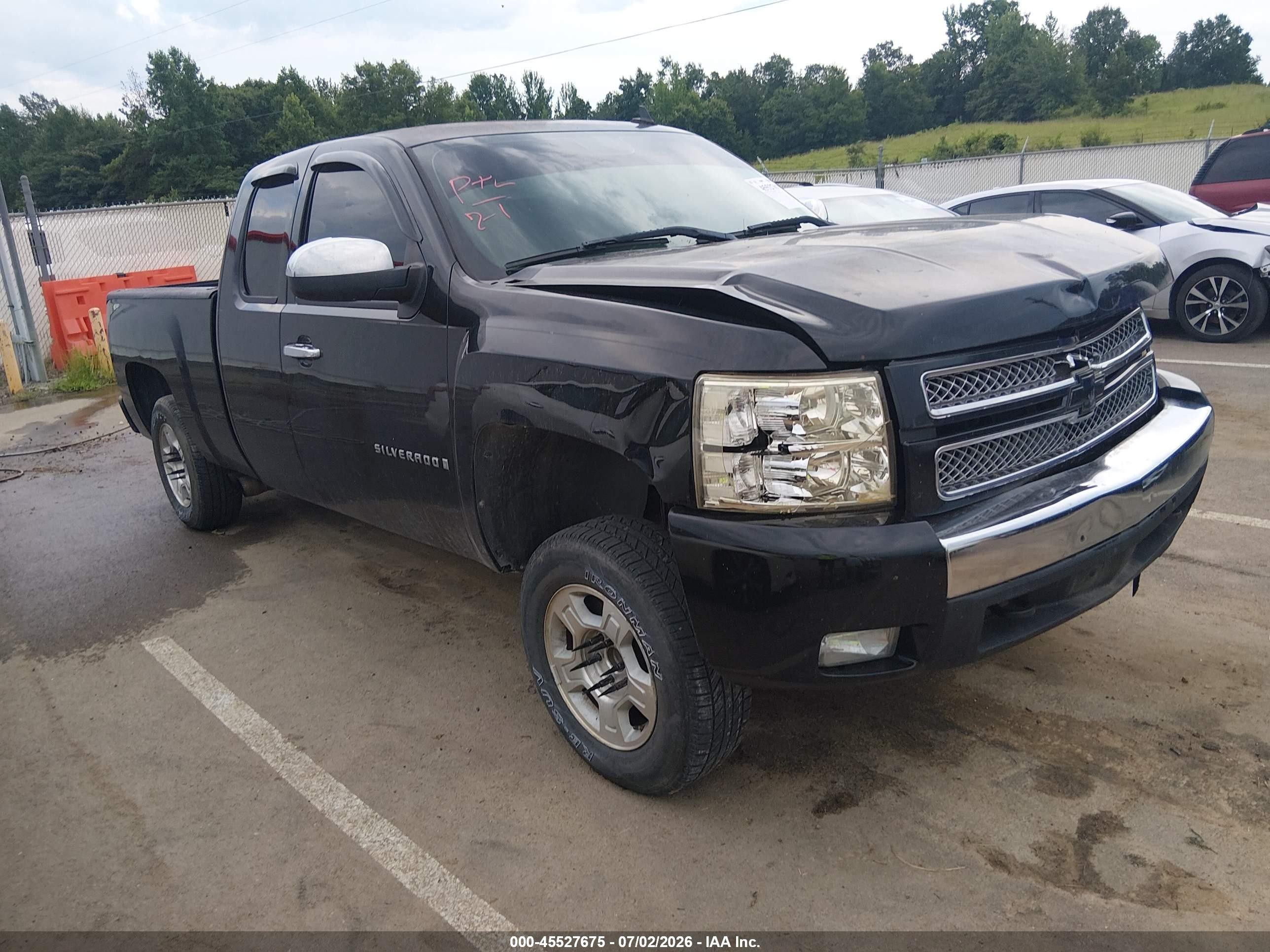 2008 Chevrolet Silverado 1500 Lt1 Black vin: 1GCEC19JX8Z108857