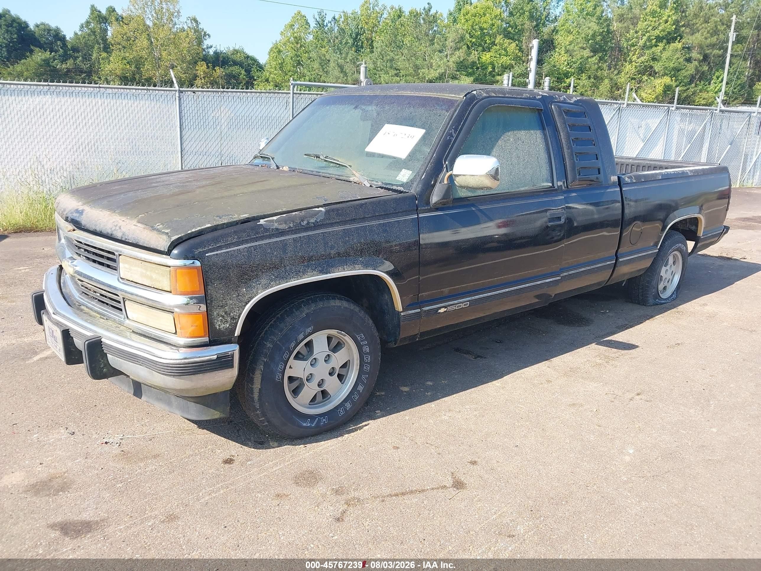 1994 Chevrolet Gmt-400 C1500 Black vin: 1GCEC19K1RE287226