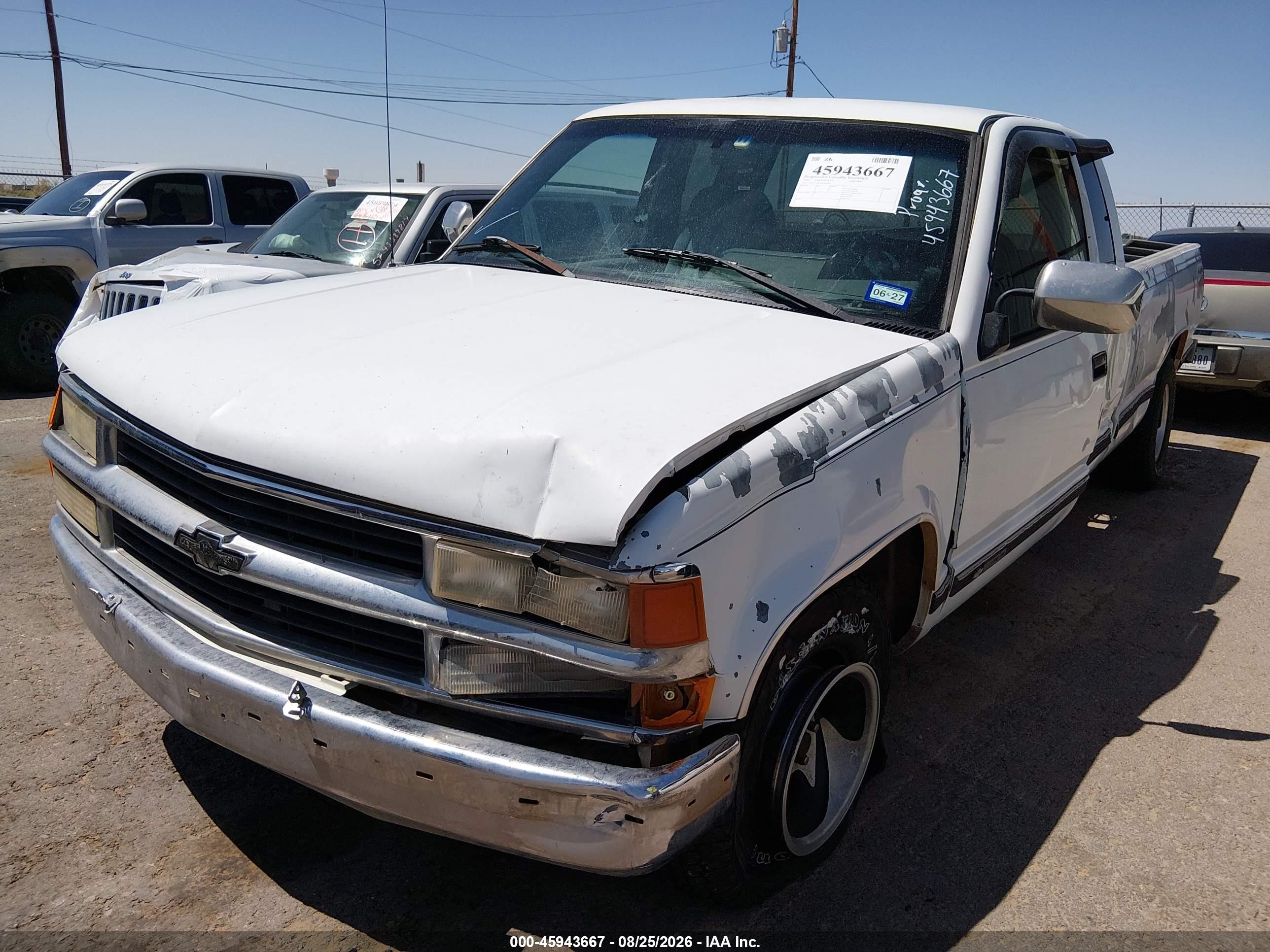 1994 Chevrolet Gmt-400 C1500 White vin: 1GCEC19K3RE262506