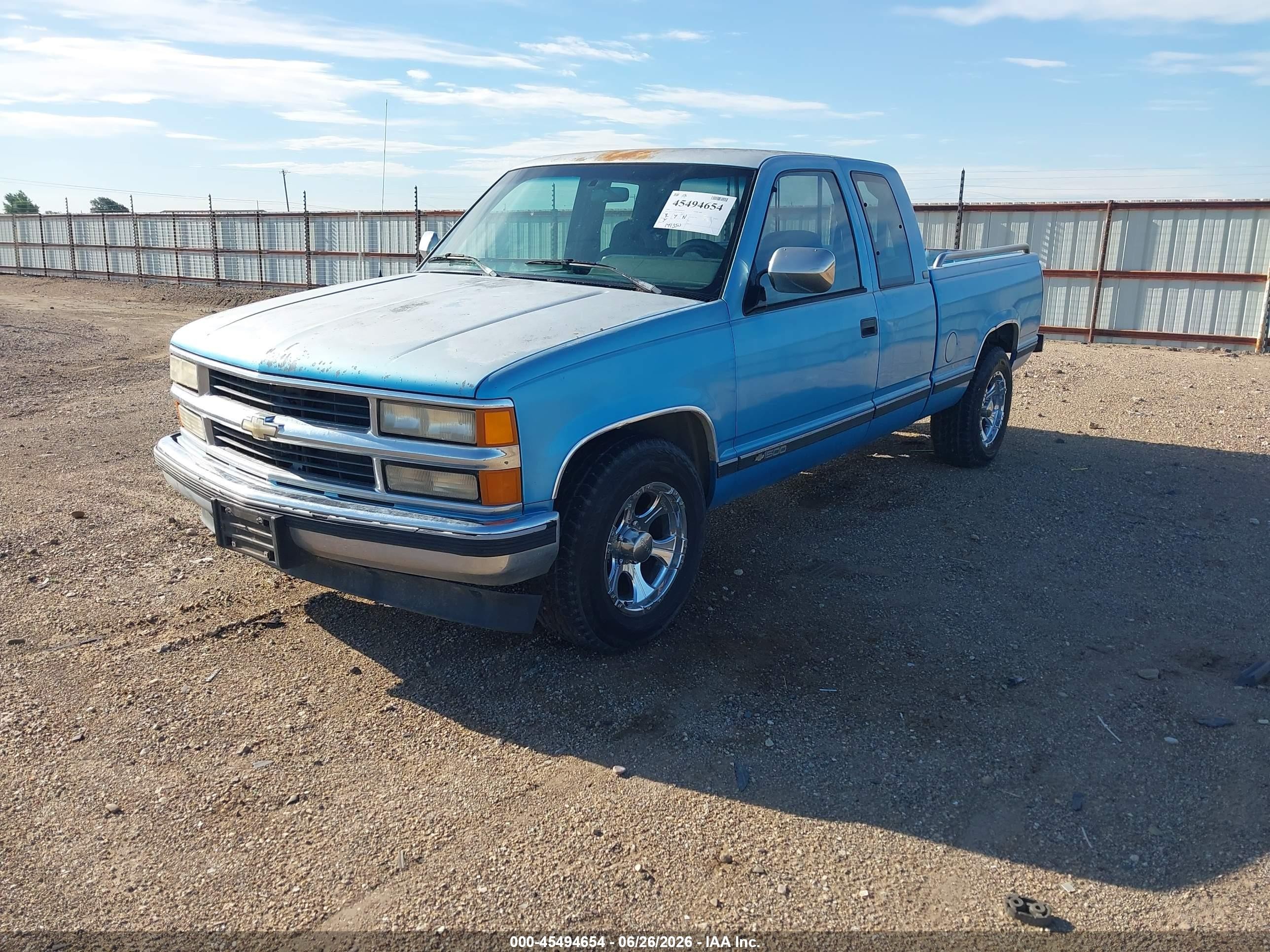 1994 Chevrolet Gmt-400 C1500 Blue vin: 1GCEC19K5RE280974