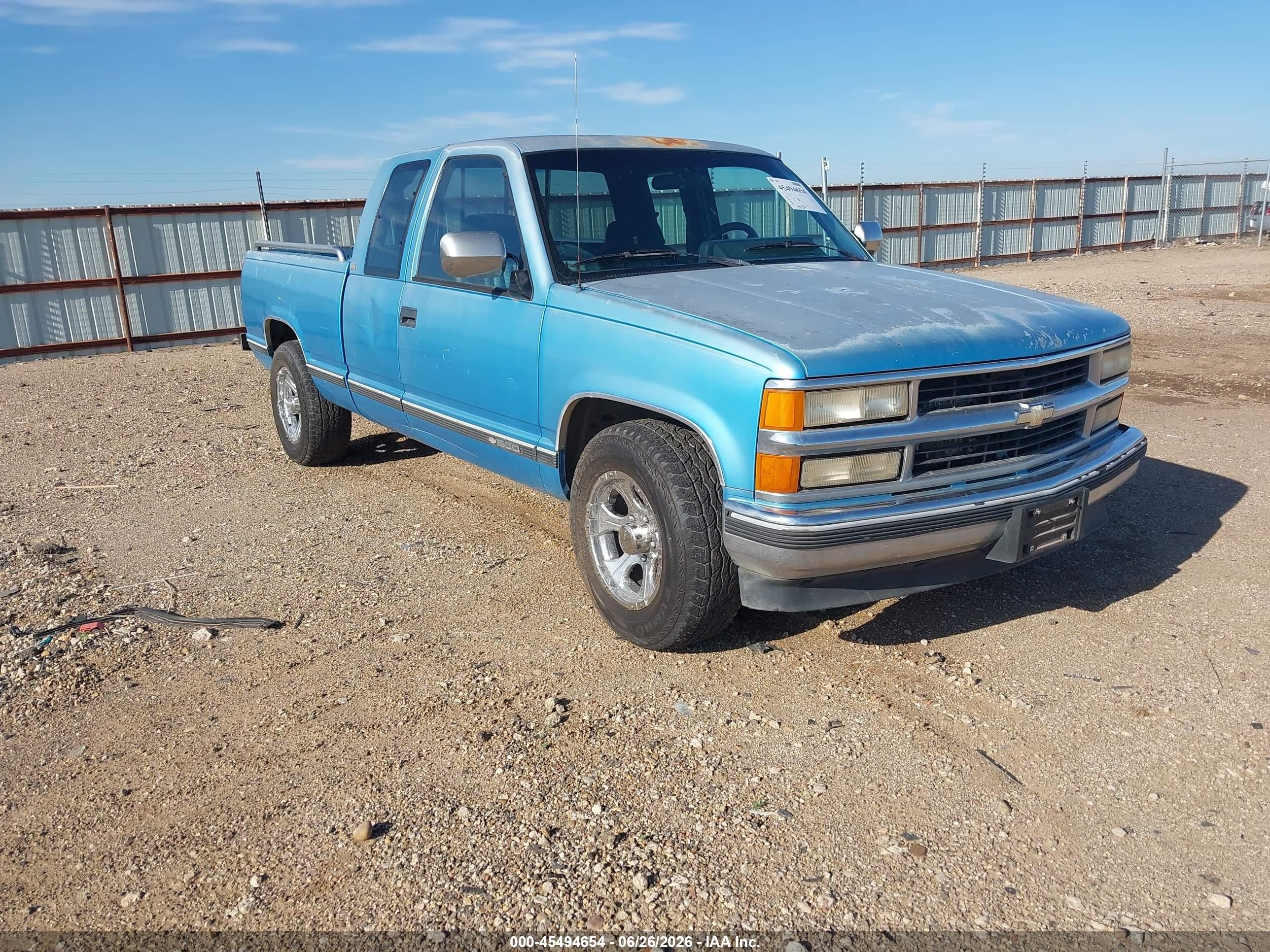 1994 Chevrolet Gmt-400 C1500 Blue vin: 1GCEC19K5RE280974
