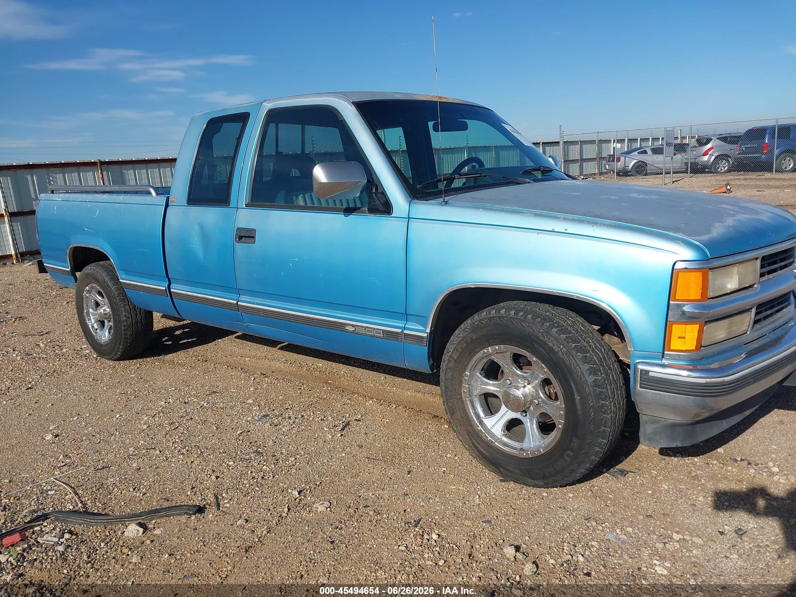 1994 Chevrolet Gmt-400 C1500 Blue vin: 1GCEC19K5RE280974