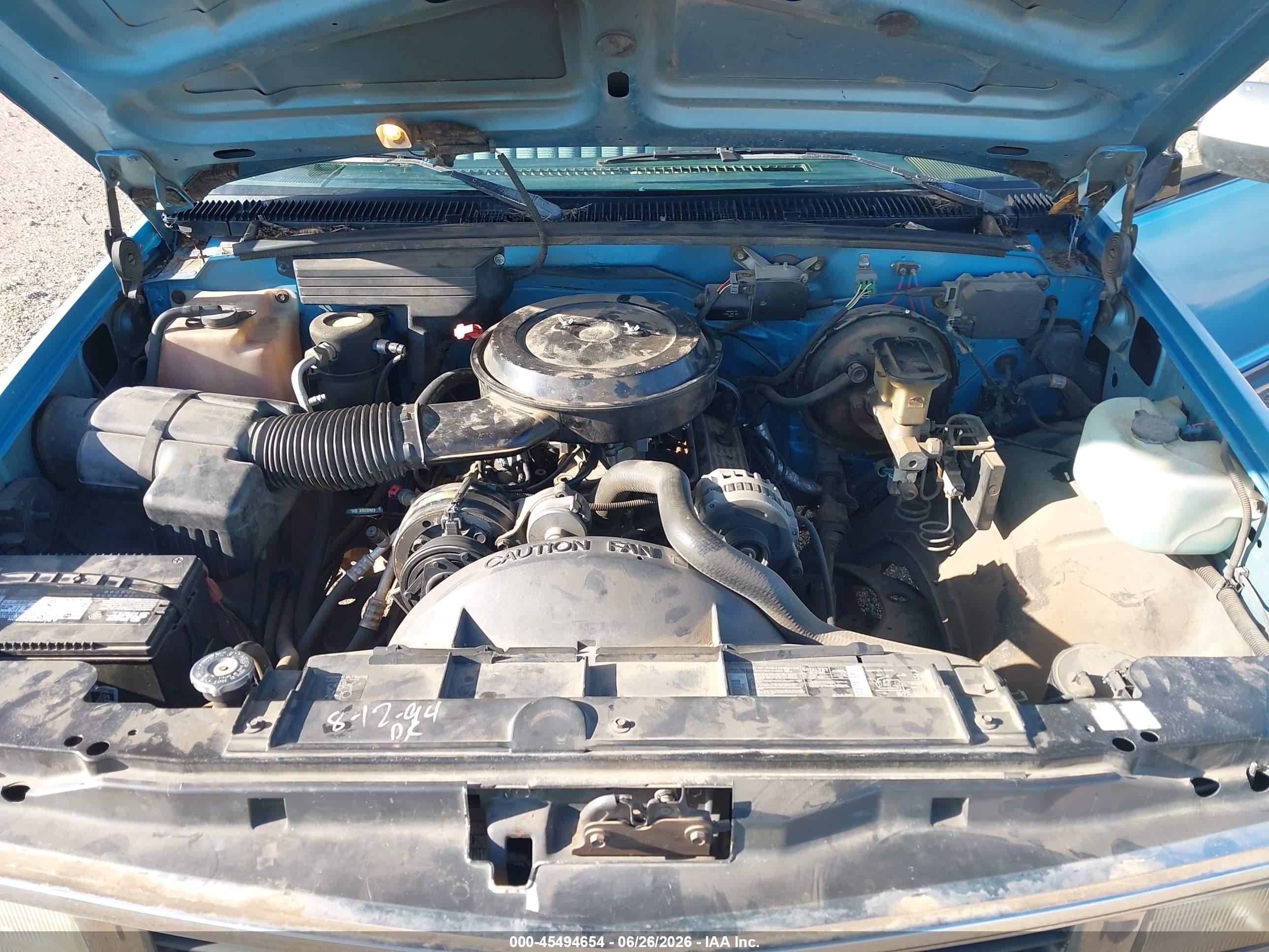 1994 Chevrolet Gmt-400 C1500 Blue vin: 1GCEC19K5RE280974