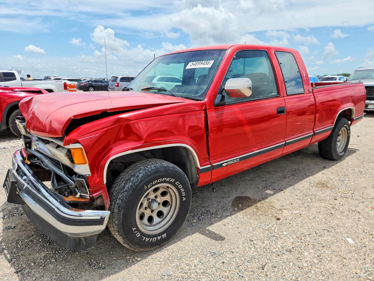 1994 Chevrolet Gmt-400 C1500 Red vin: 1GCEC19K9RE120578