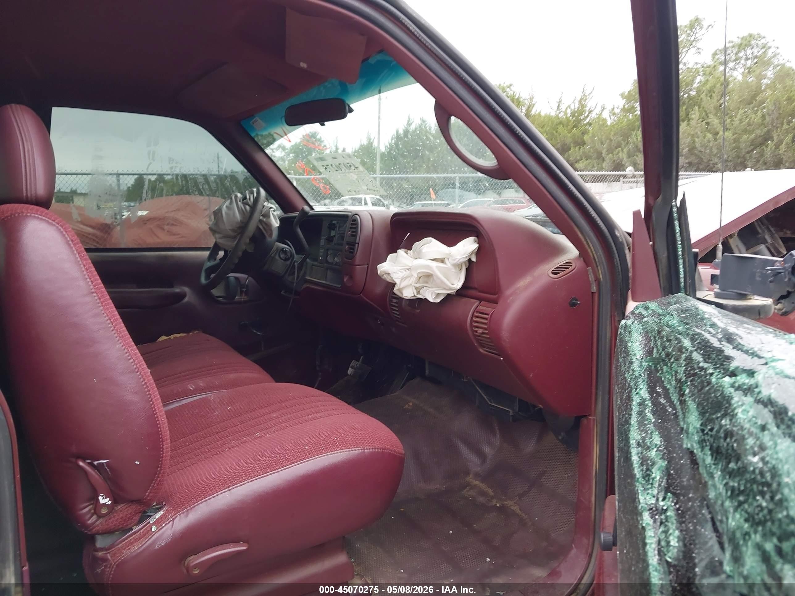 1997 Chevrolet C1500 Fleetside Темно-бордовый vin: 1GCEC19M1VE203160