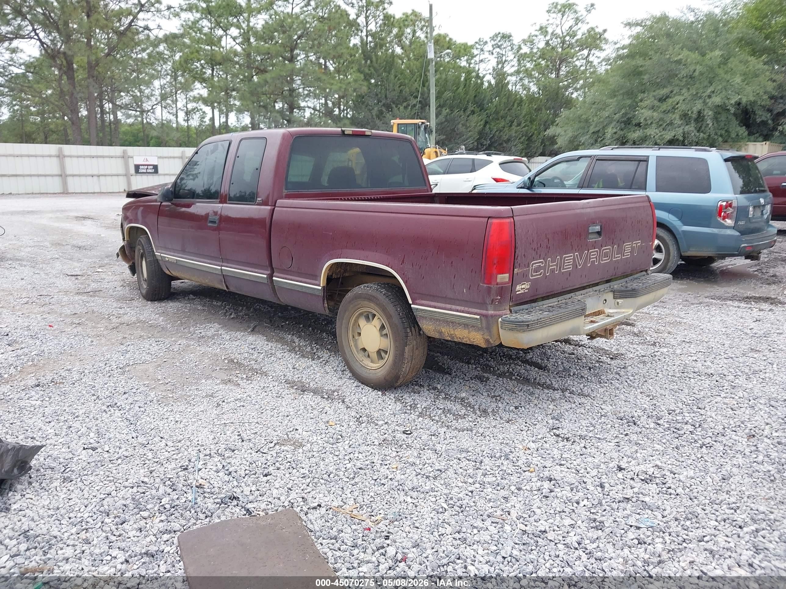 1997 Chevrolet C1500 Fleetside Темно-бордовый vin: 1GCEC19M1VE203160
