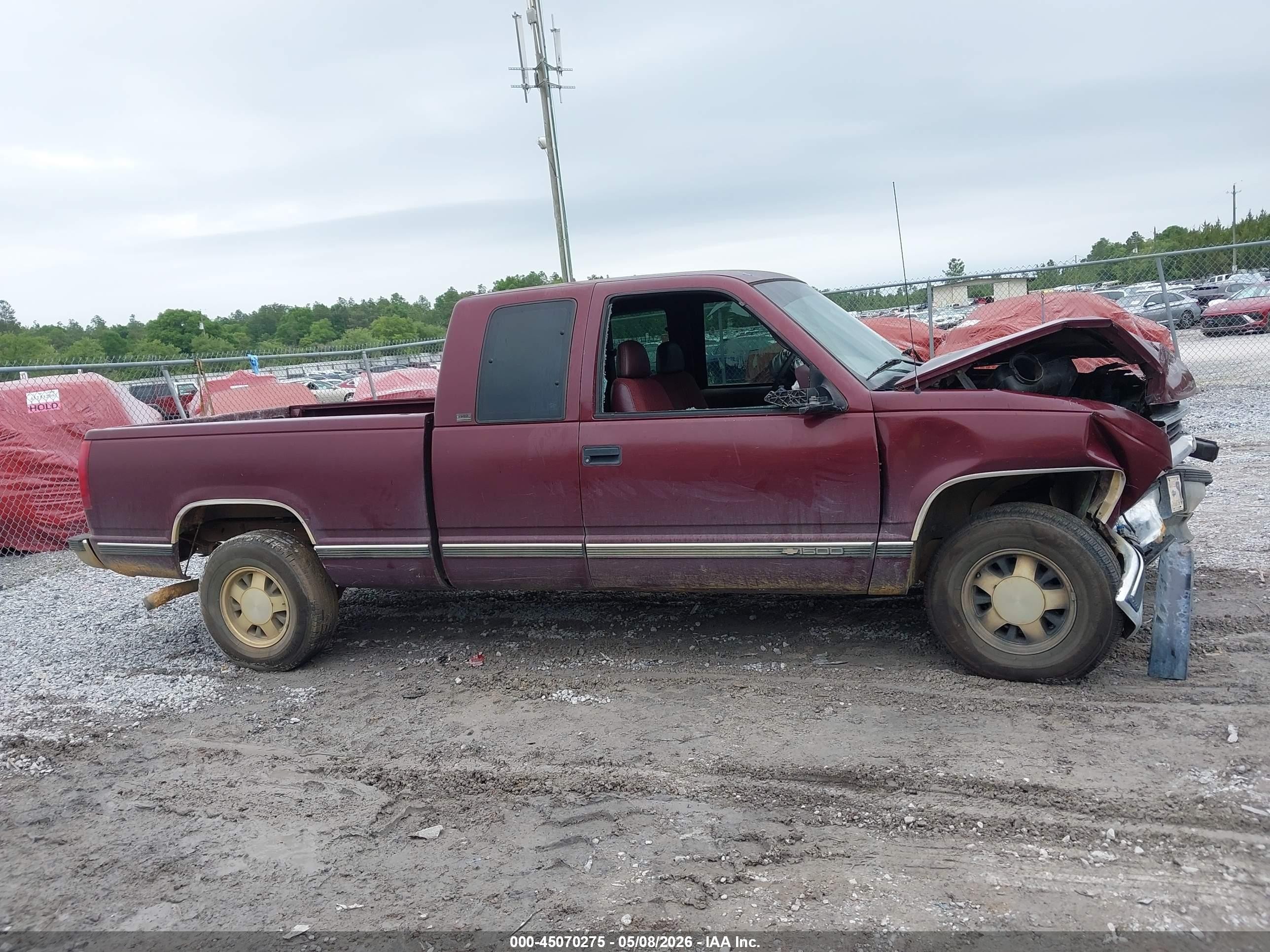 1997 Chevrolet C1500 Fleetside Темно-бордовый vin: 1GCEC19M1VE203160