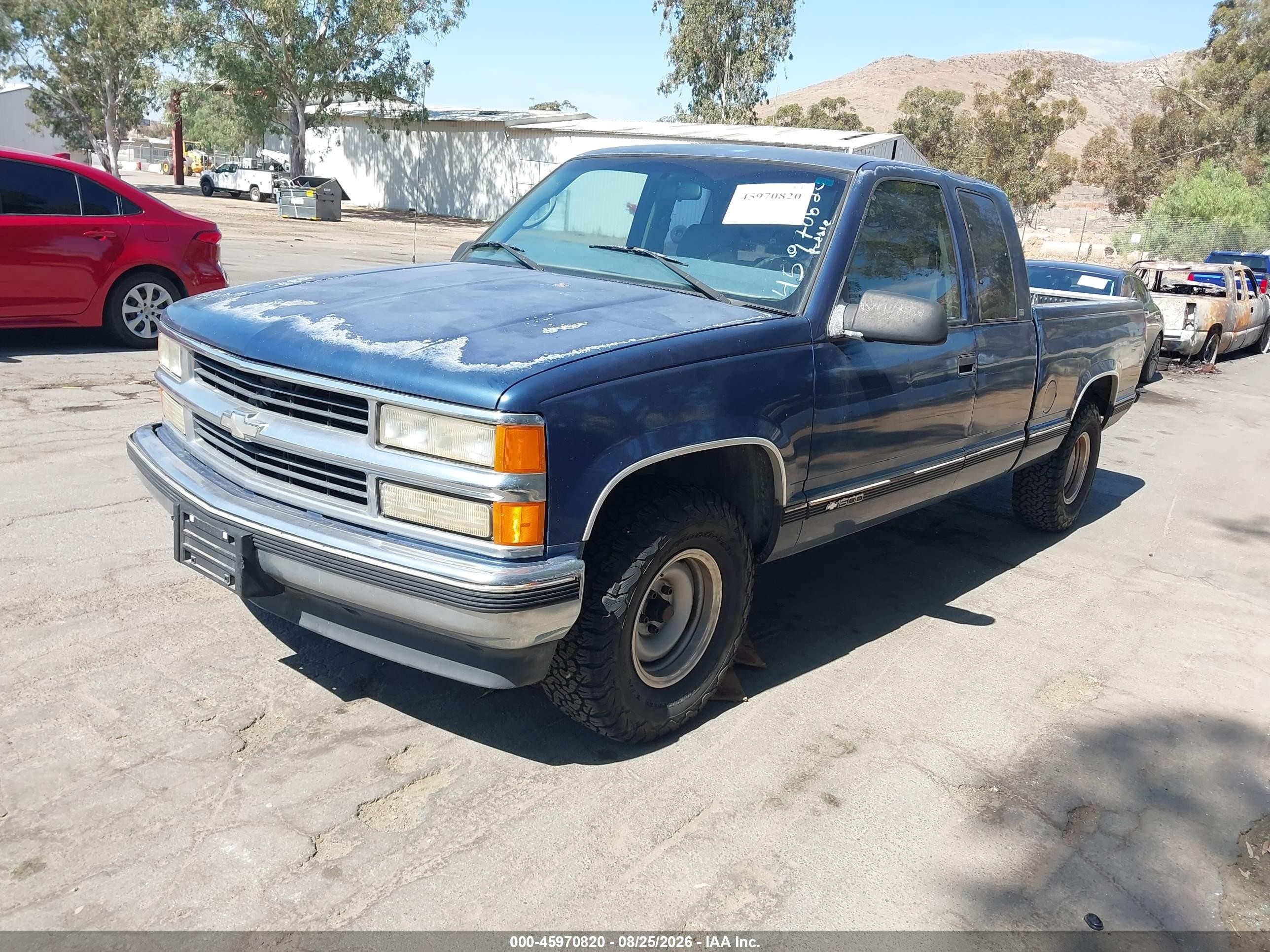 1998 Chevrolet C1500 Fleetside Cmi Blue vin: 1GCEC19M3WE214419