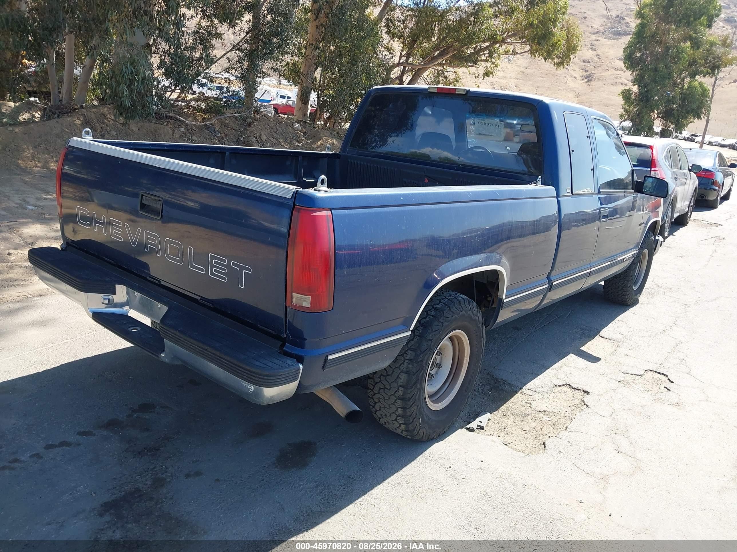 1998 Chevrolet C1500 Fleetside Cmi Blue vin: 1GCEC19M3WE214419