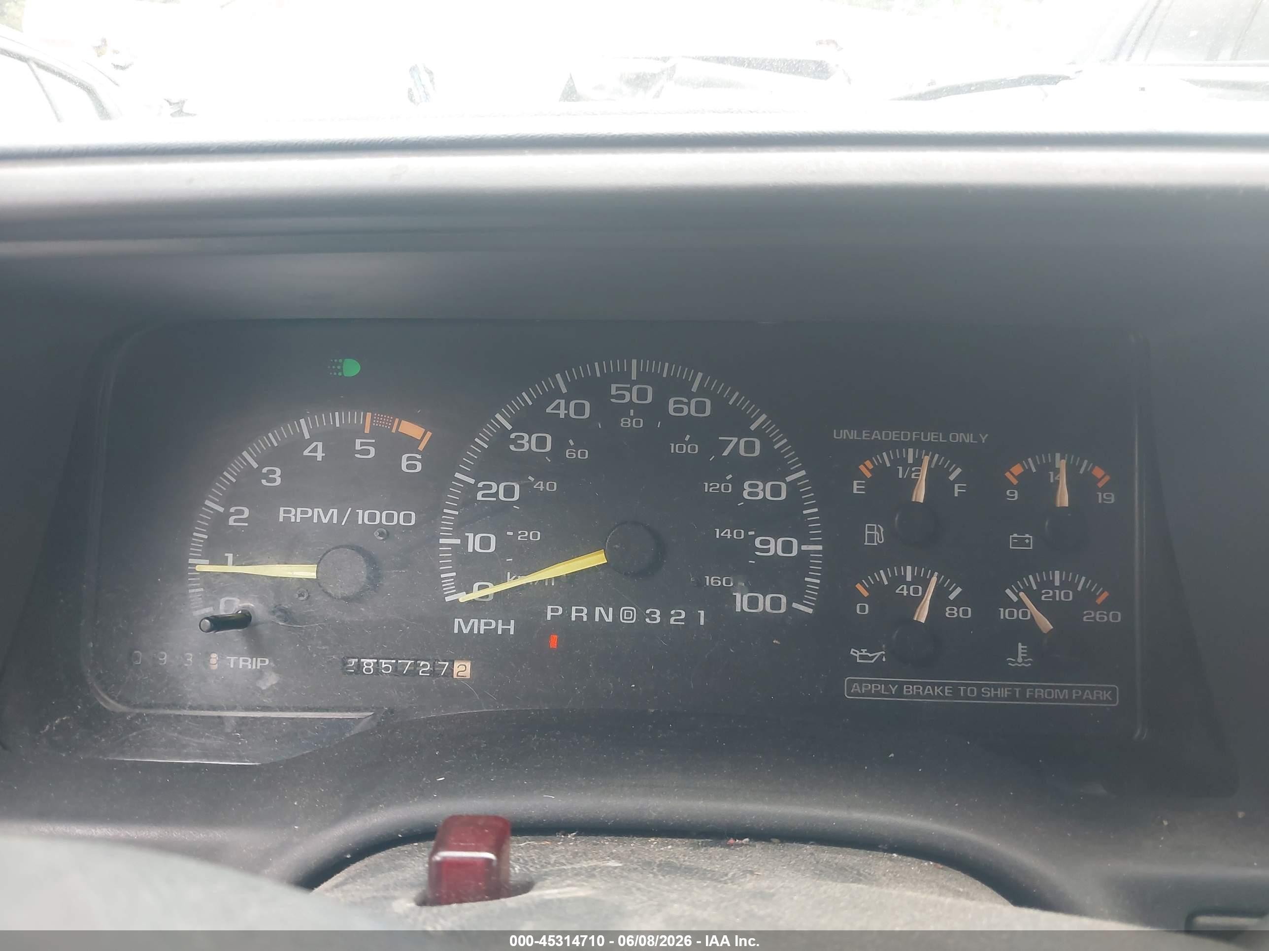 1996 Chevrolet Gmt-400 C1500 Blue vin: 1GCEC19M5TE114995