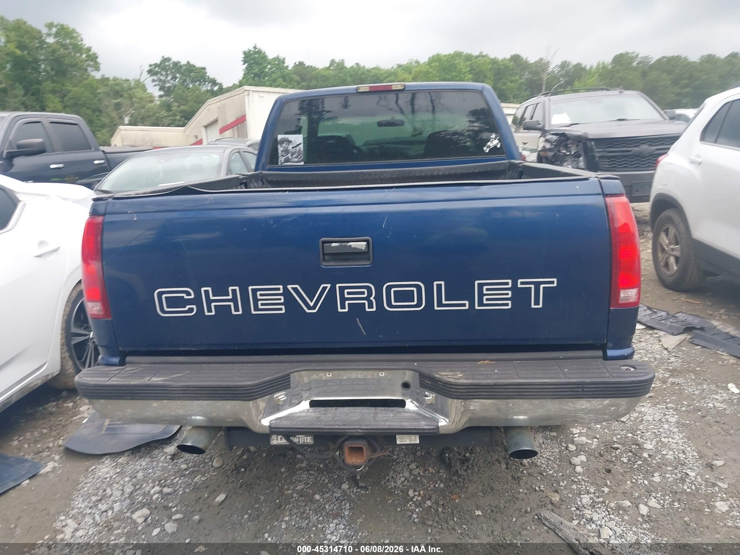 1996 Chevrolet Gmt-400 C1500 Blue vin: 1GCEC19M5TE114995