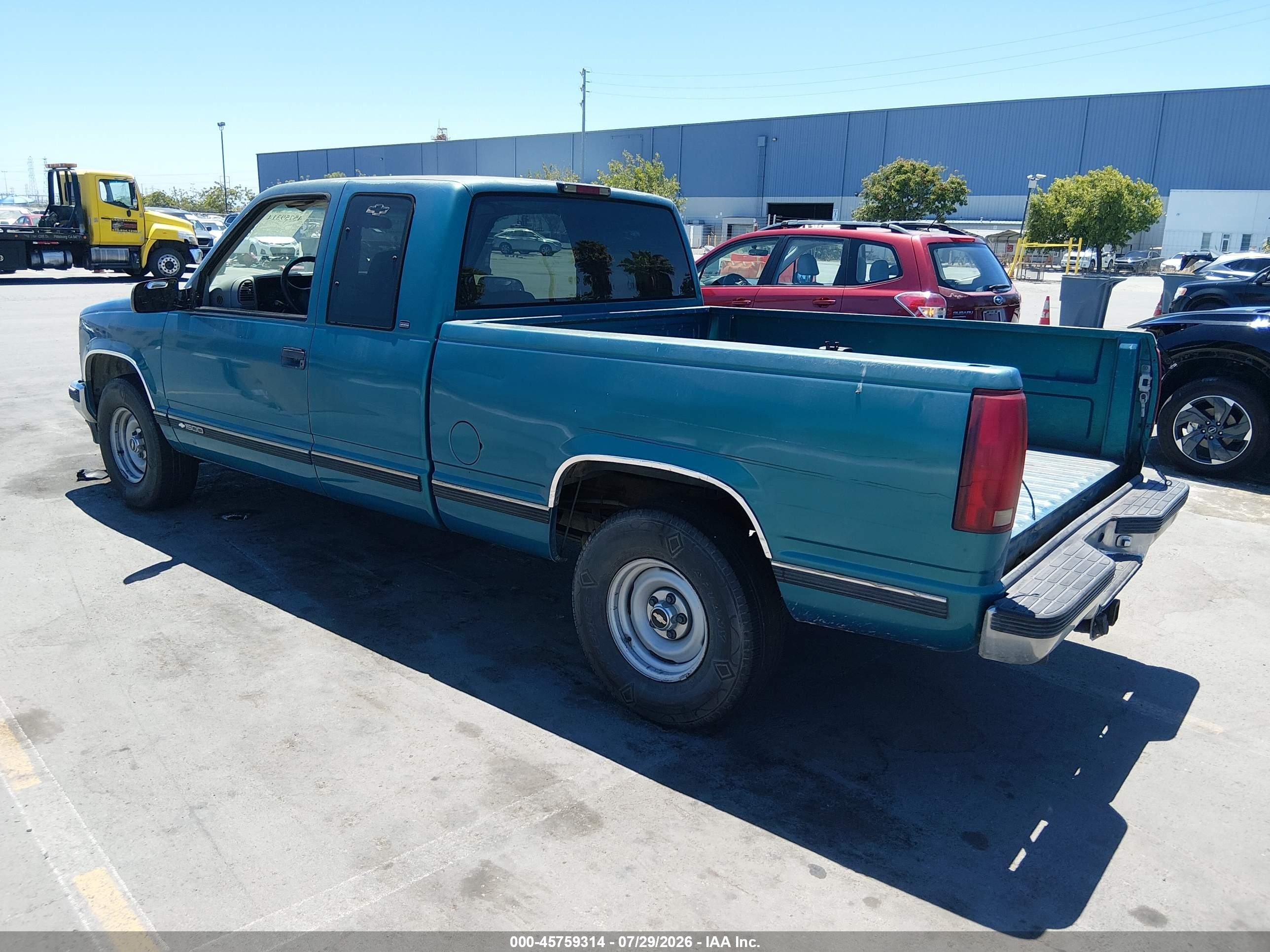 1998 Chevrolet C/k 1500 Fleetside Cmi Green vin: 1GCEC19M5WE231433