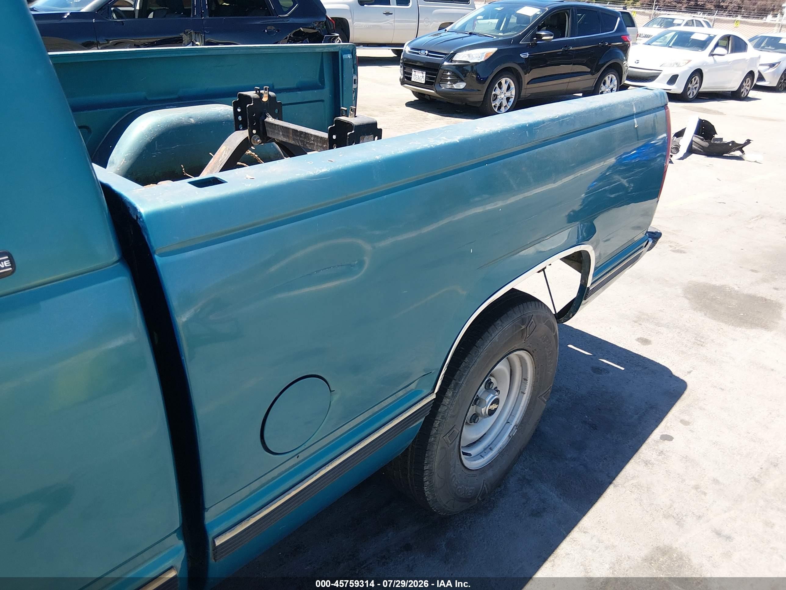 1998 Chevrolet C/k 1500 Fleetside Cmi Green vin: 1GCEC19M5WE231433