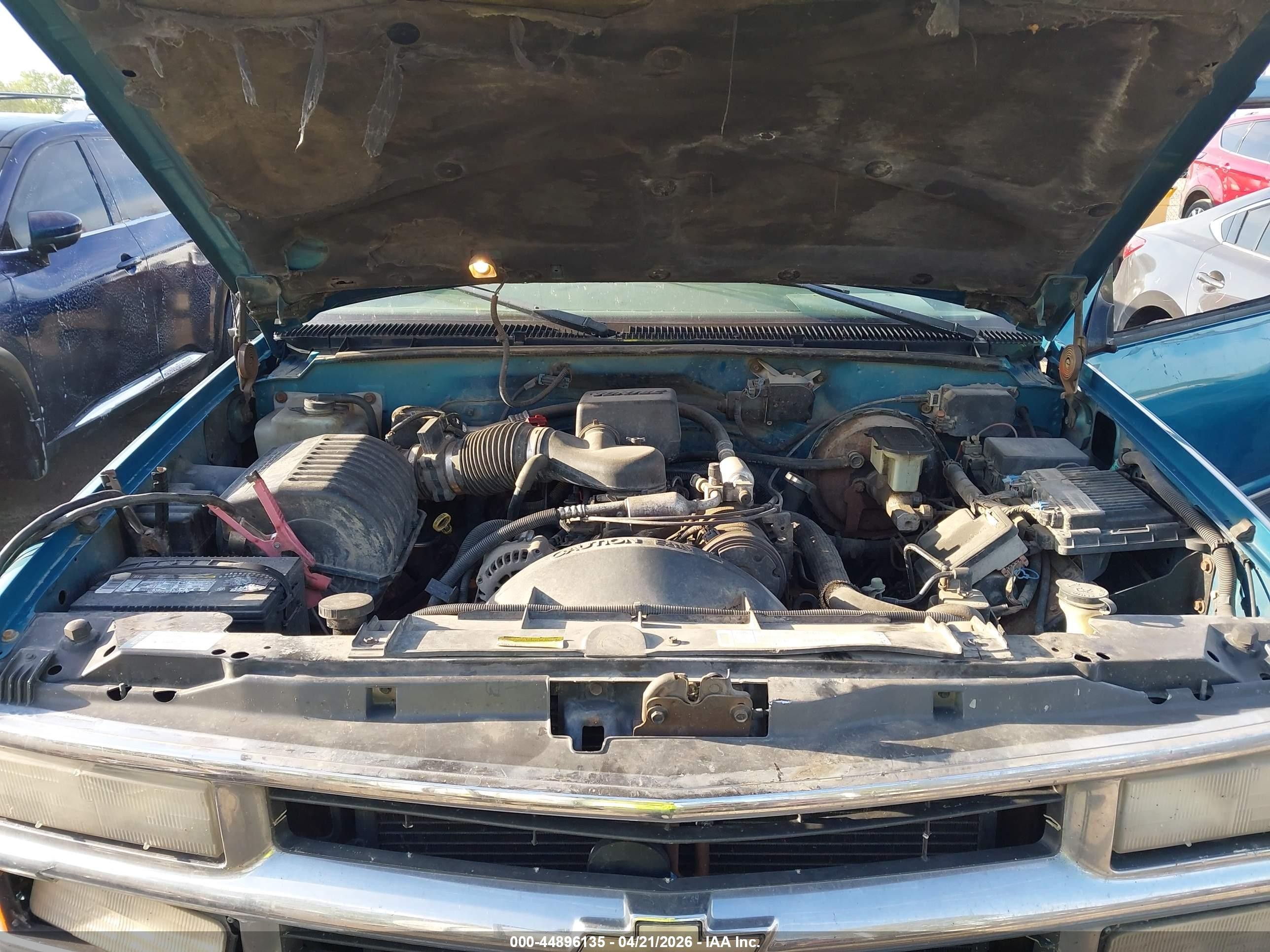 1998 Chevrolet C1500 Fleetside/sportside Бирюзовый vin: 1GCEC19M5WE235630