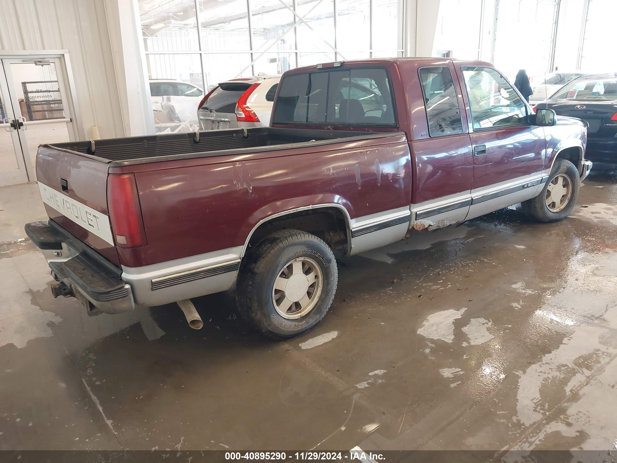 1996 Chevrolet Gmt-400 C1500 Maroon vin: 1GCEC19R4TE249008