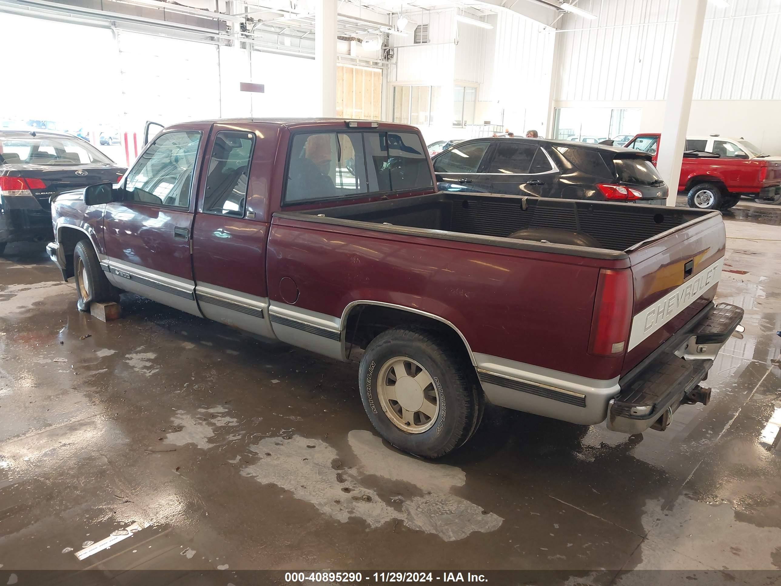 1996 Chevrolet Gmt-400 C1500 Maroon vin: 1GCEC19R4TE249008