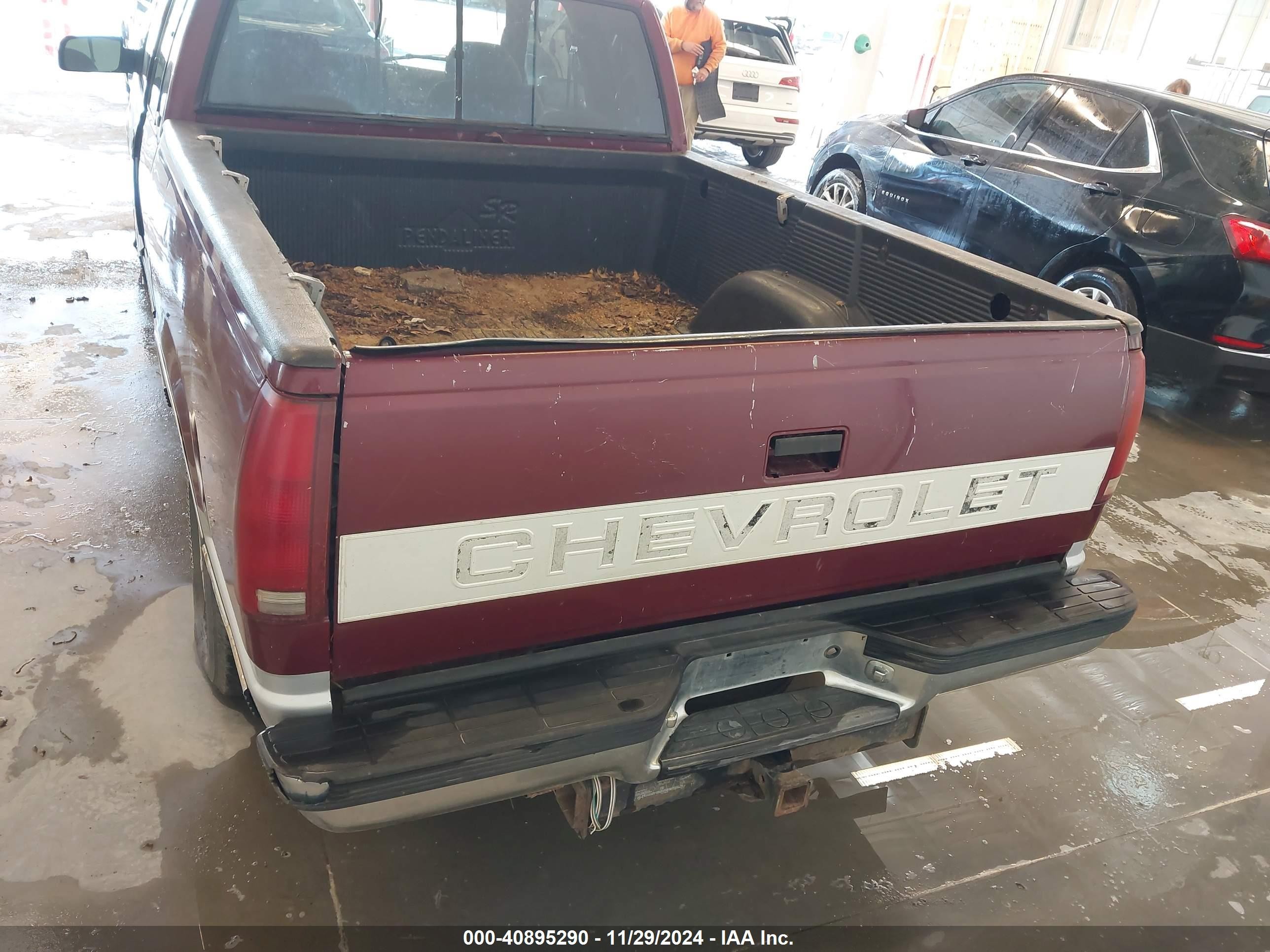 1996 Chevrolet Gmt-400 C1500 Maroon vin: 1GCEC19R4TE249008