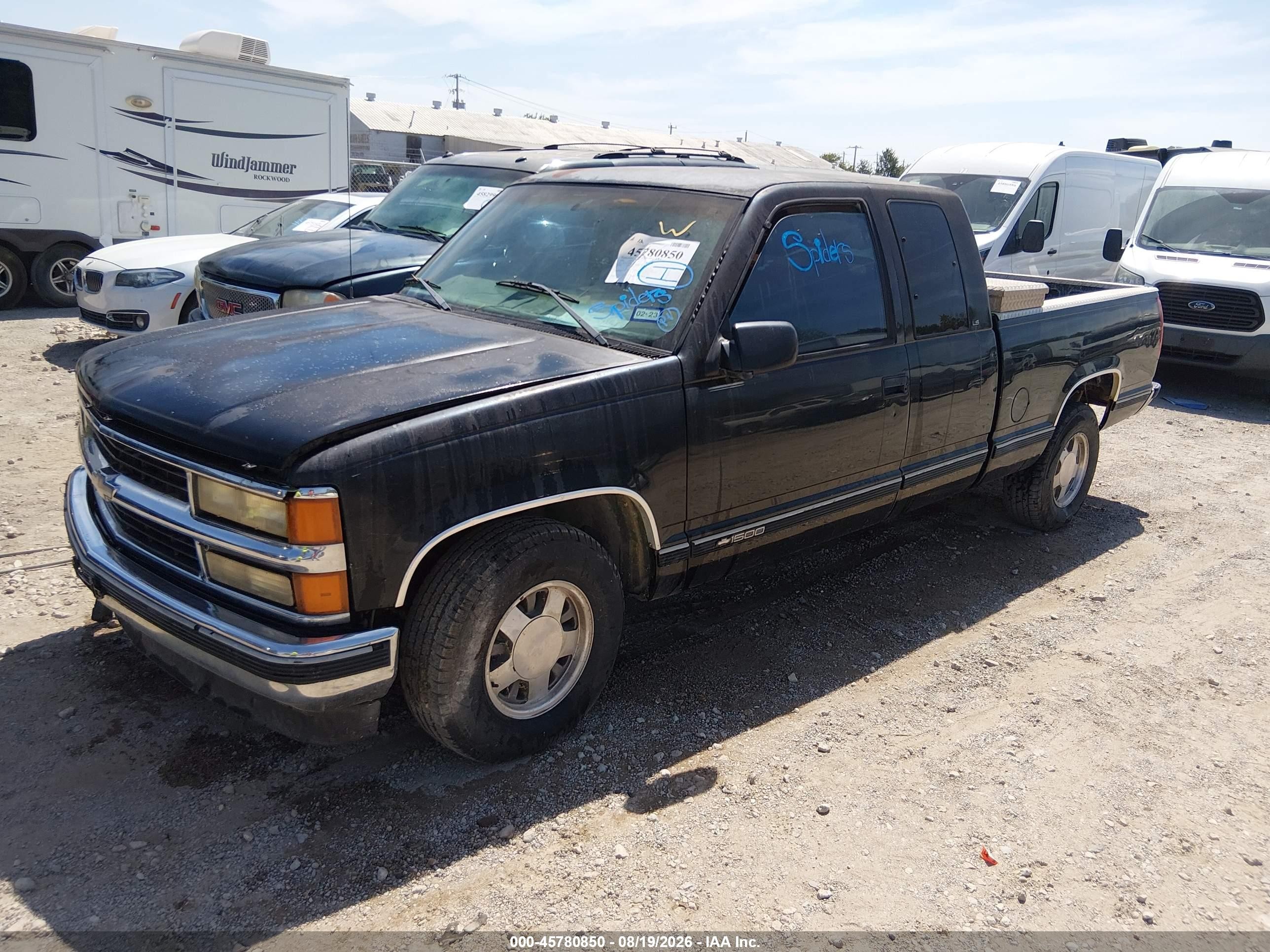 1999 Chevrolet C/k 1500 Ls Black vin: 1GCEC19R4XR141941