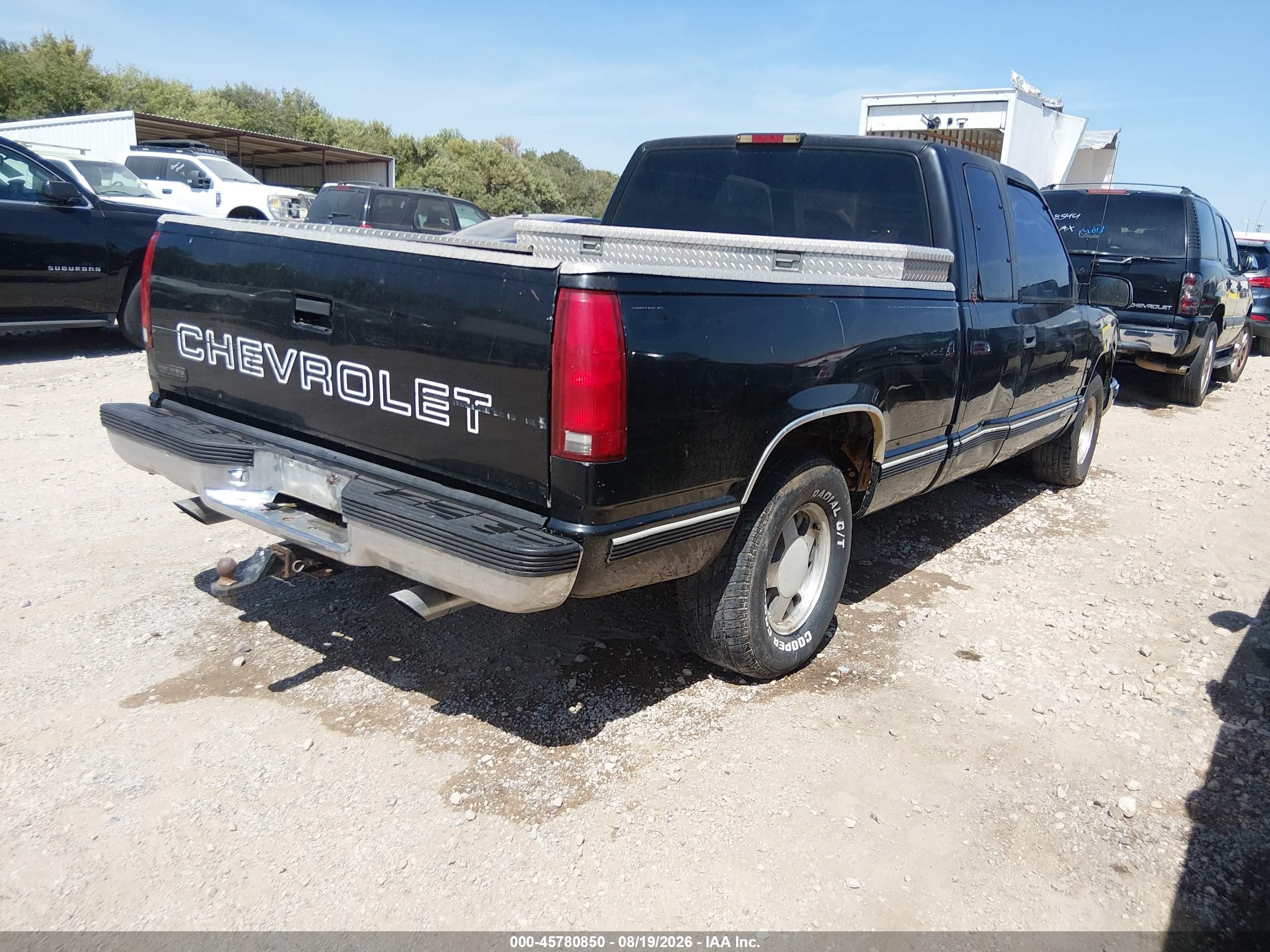 1999 Chevrolet C/k 1500 Ls Black vin: 1GCEC19R4XR141941
