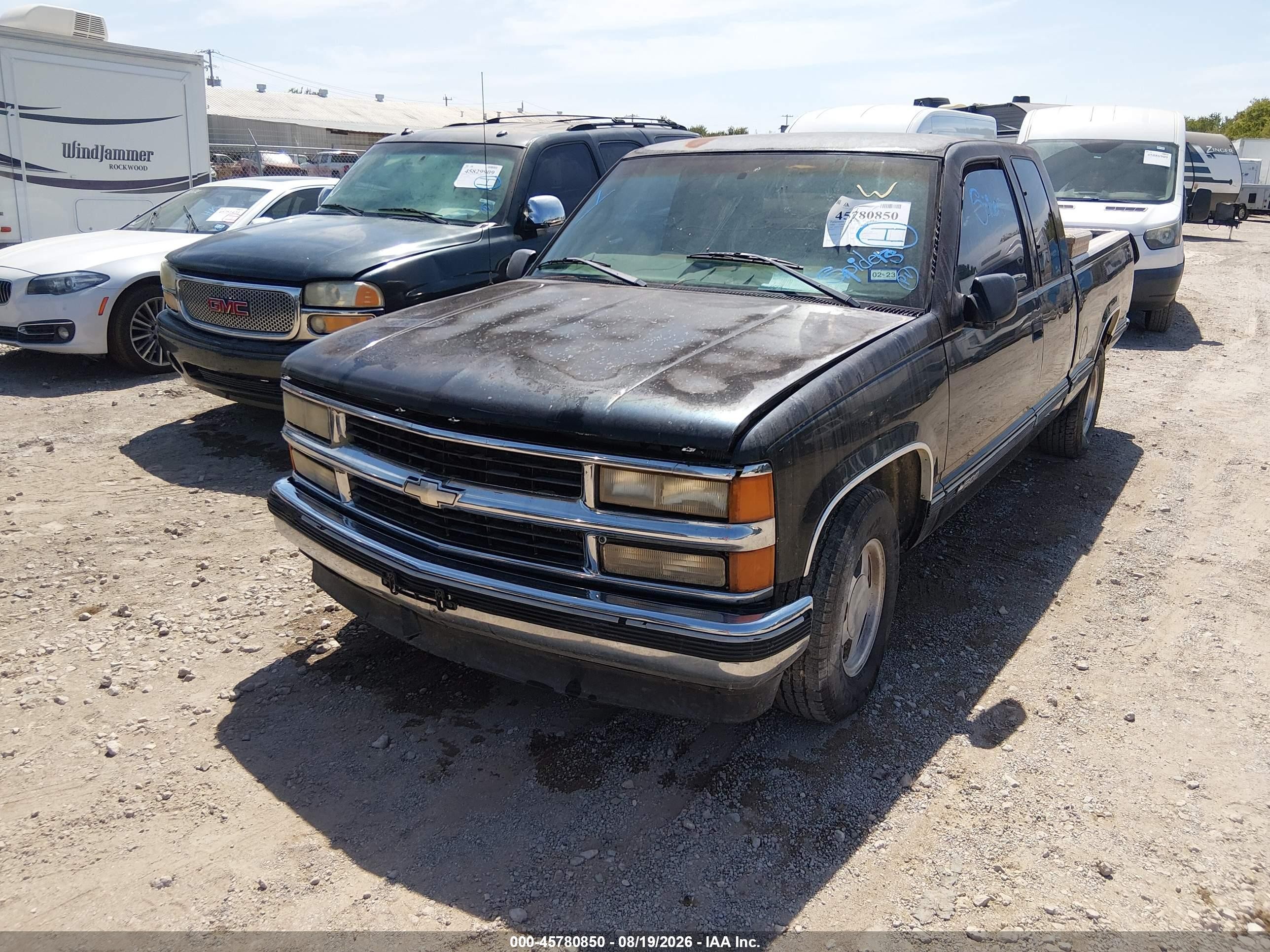 1999 Chevrolet C/k 1500 Ls Black vin: 1GCEC19R4XR141941
