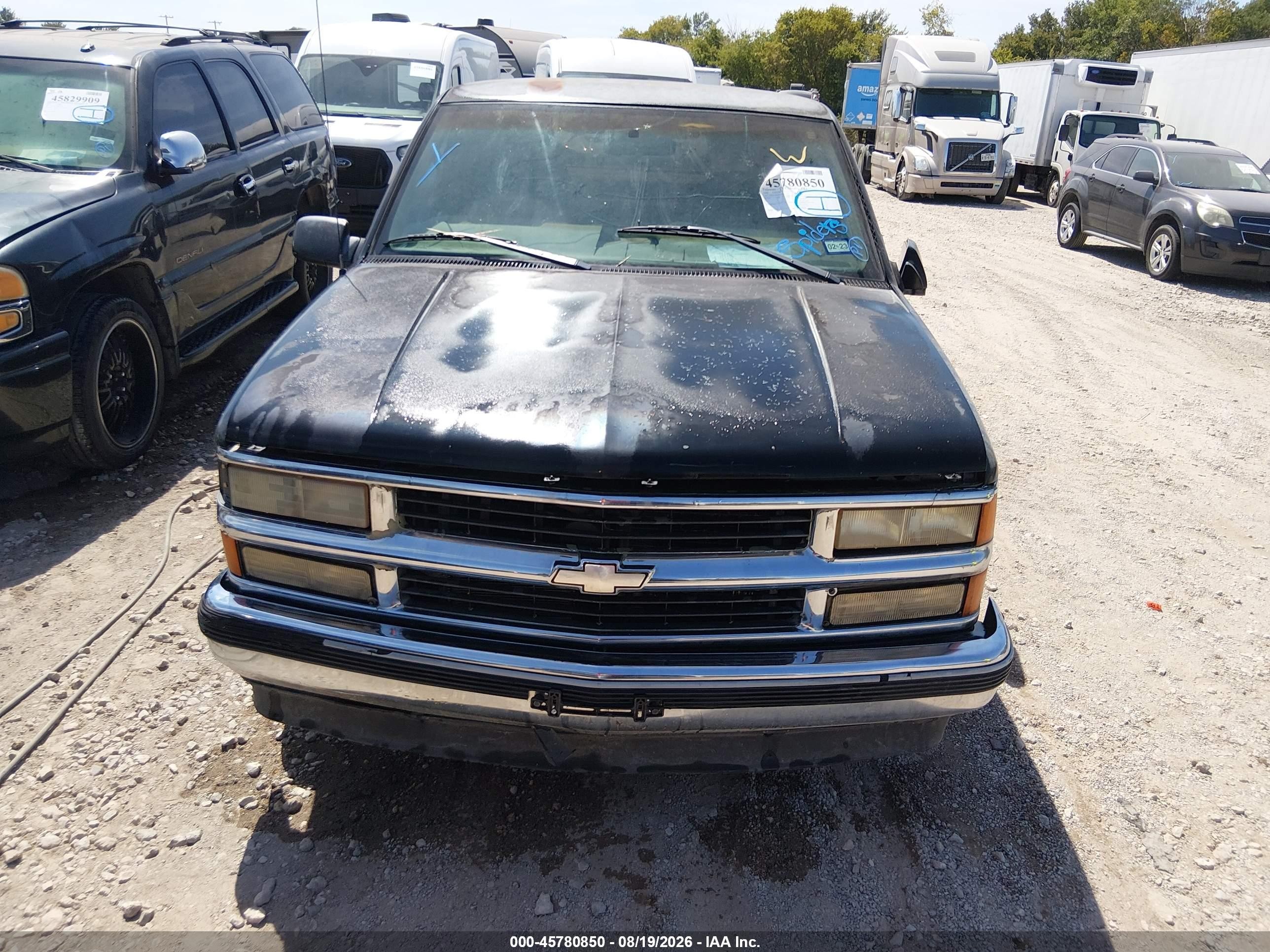 1999 Chevrolet C/k 1500 Ls Black vin: 1GCEC19R4XR141941