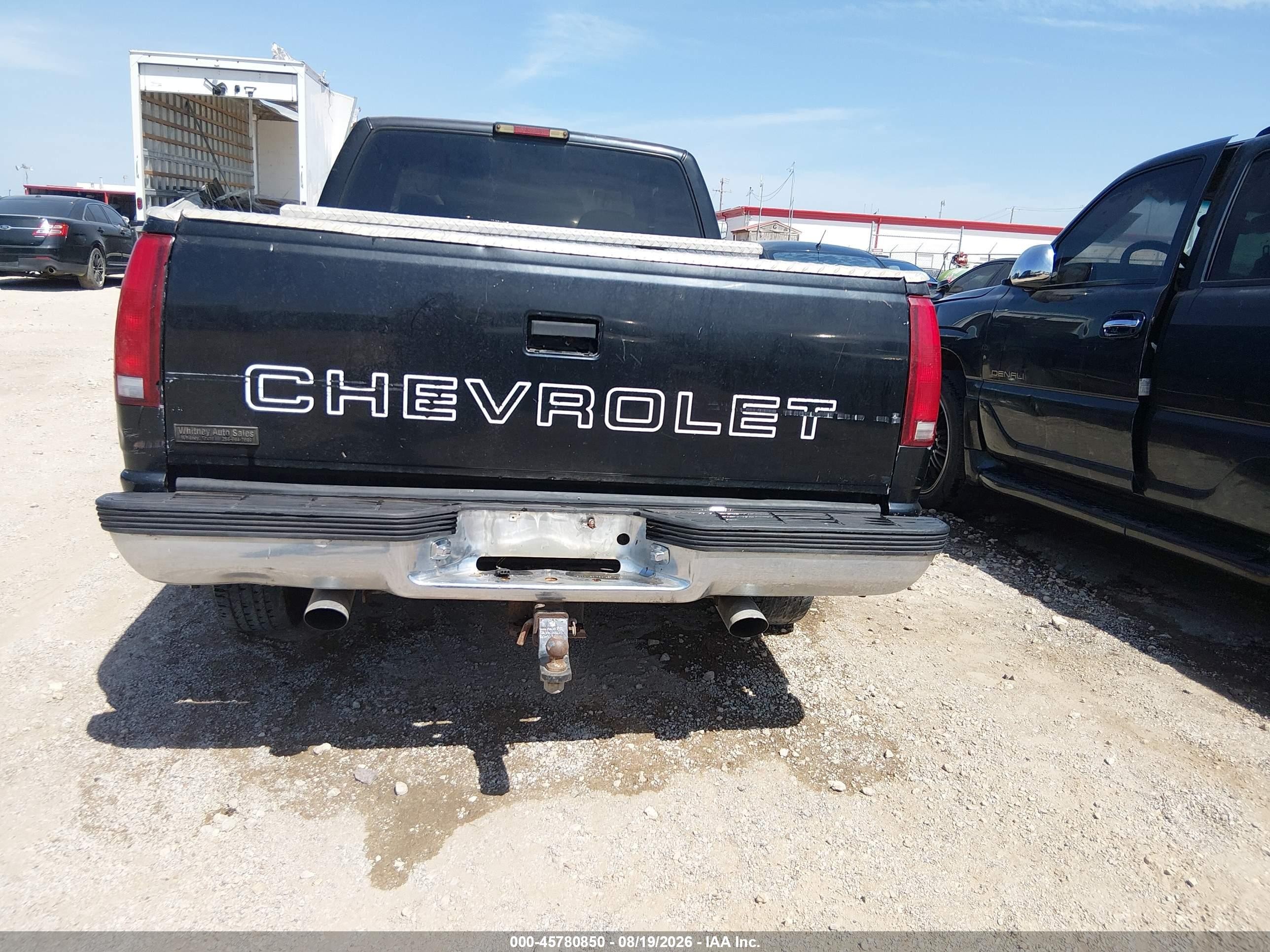1999 Chevrolet C/k 1500 Ls Black vin: 1GCEC19R4XR141941