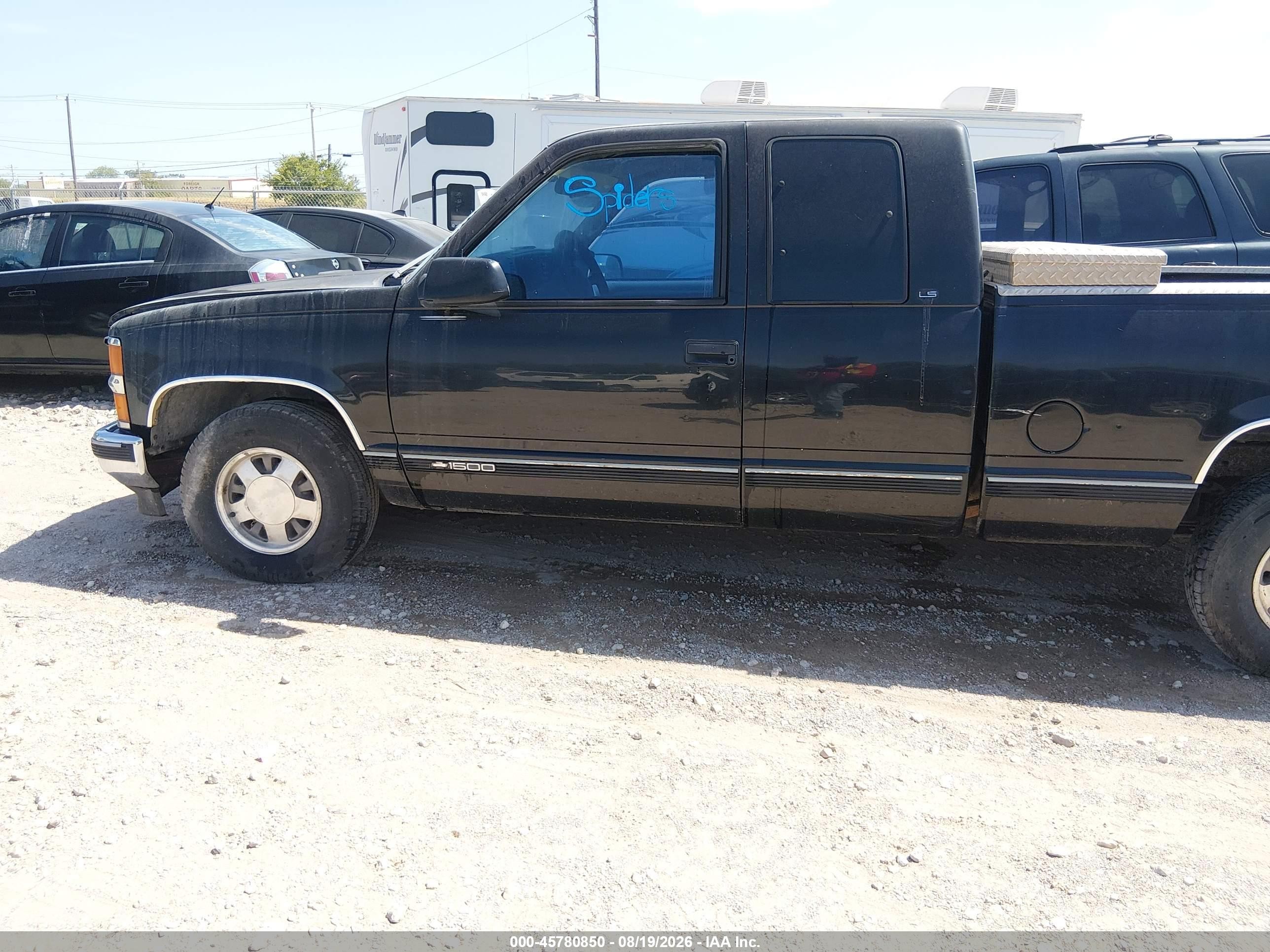 1999 Chevrolet C/k 1500 Ls Black vin: 1GCEC19R4XR141941