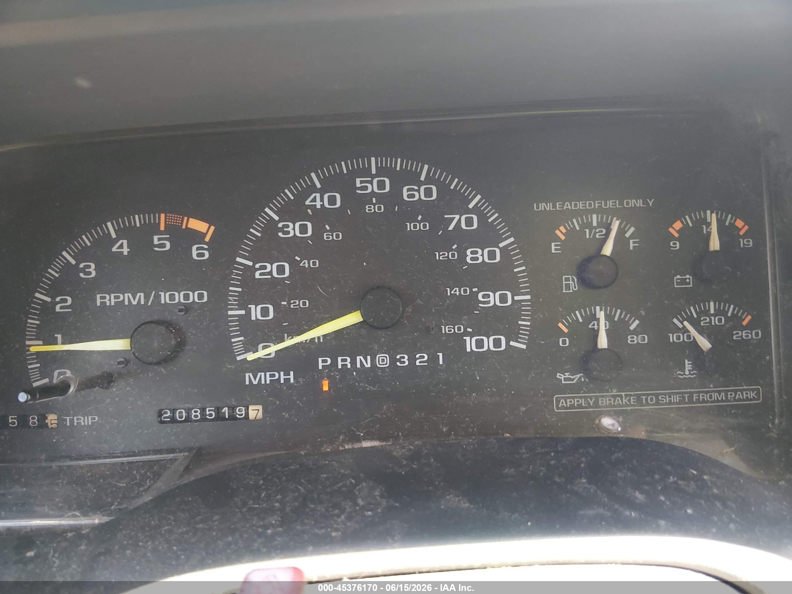1996 Chevrolet Gmt-400 C1500 Beige vin: 1GCEC19R6TE211764
