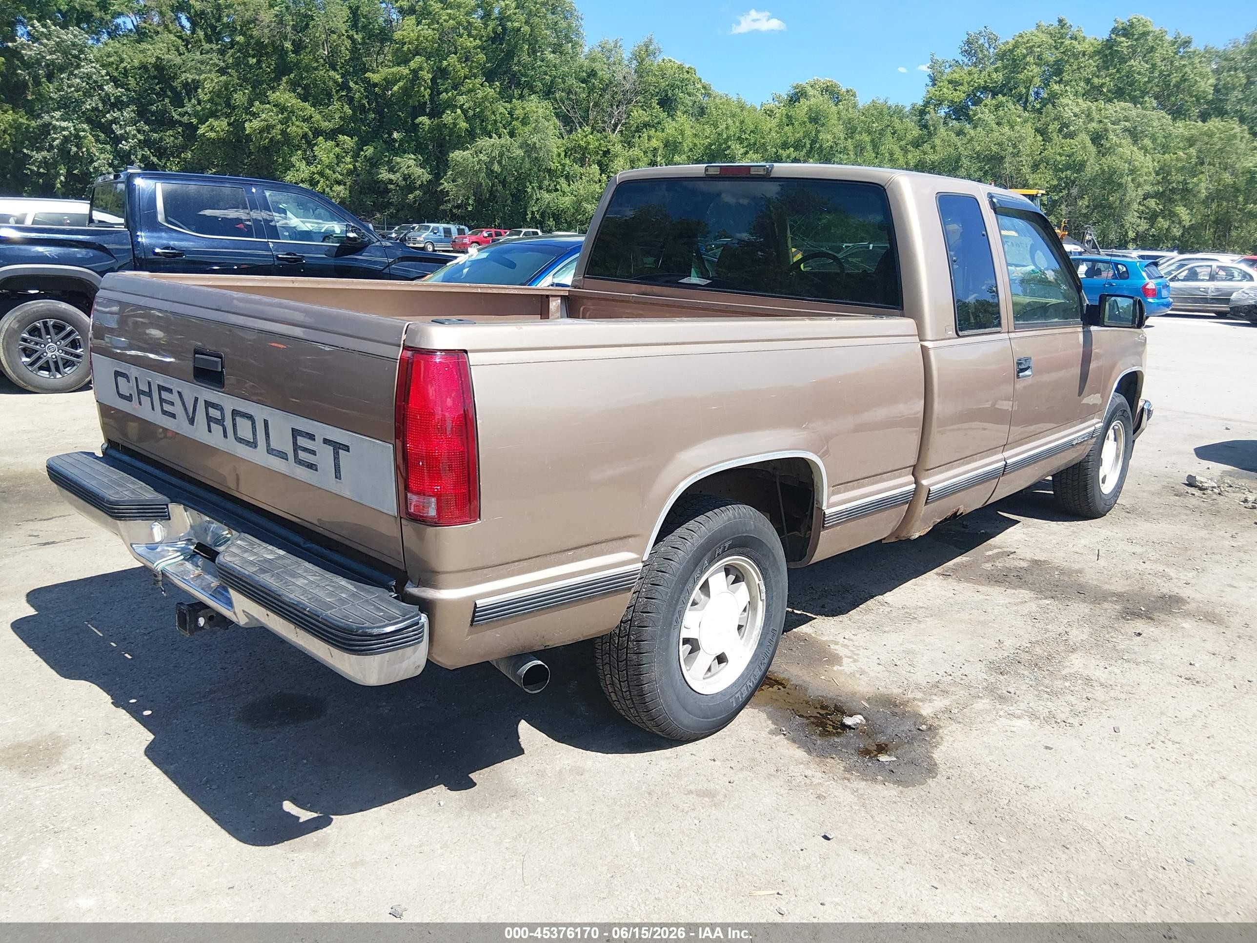 1996 Chevrolet Gmt-400 C1500 Beige vin: 1GCEC19R6TE211764