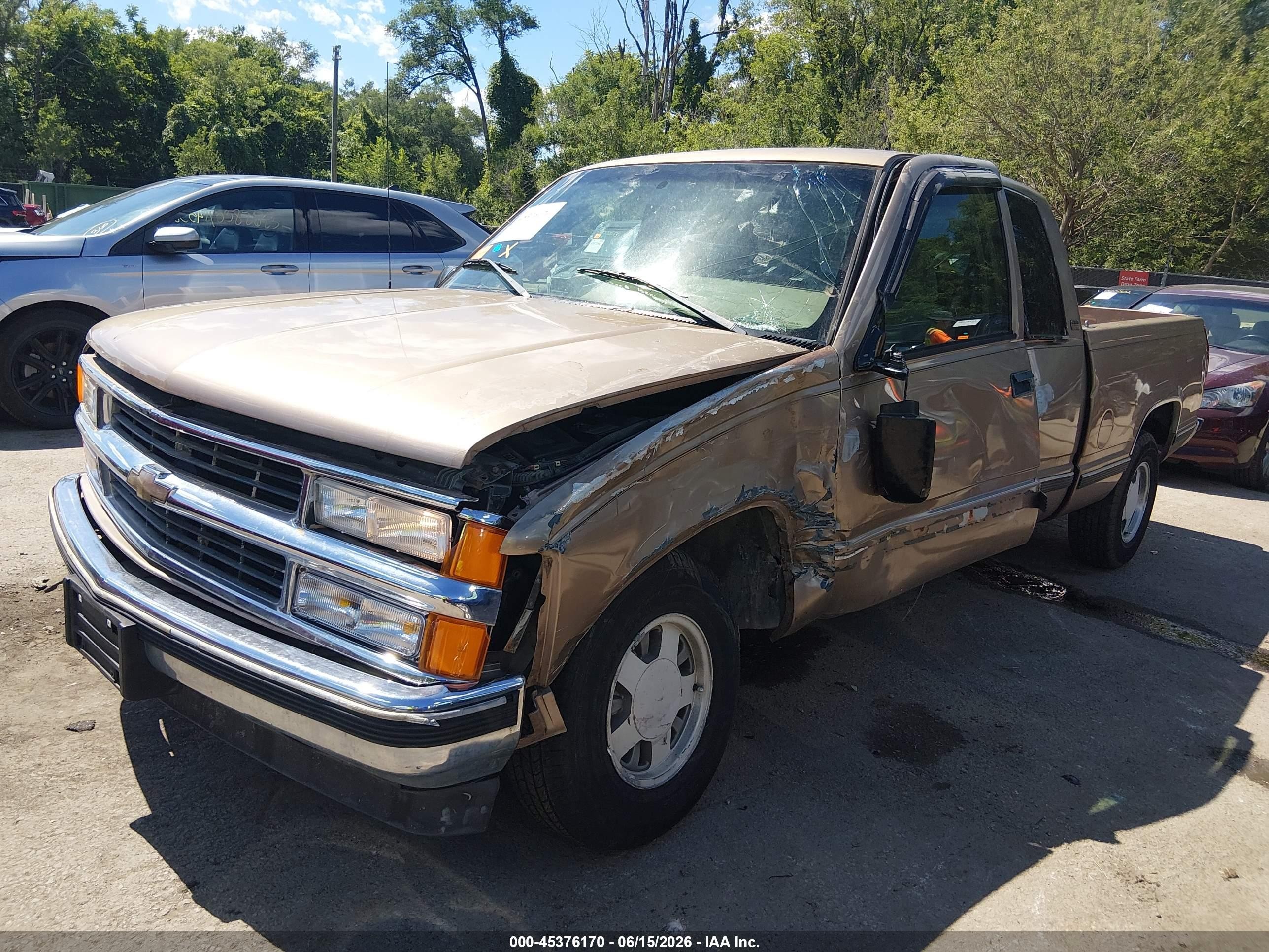 1996 Chevrolet Gmt-400 C1500 Beige vin: 1GCEC19R6TE211764