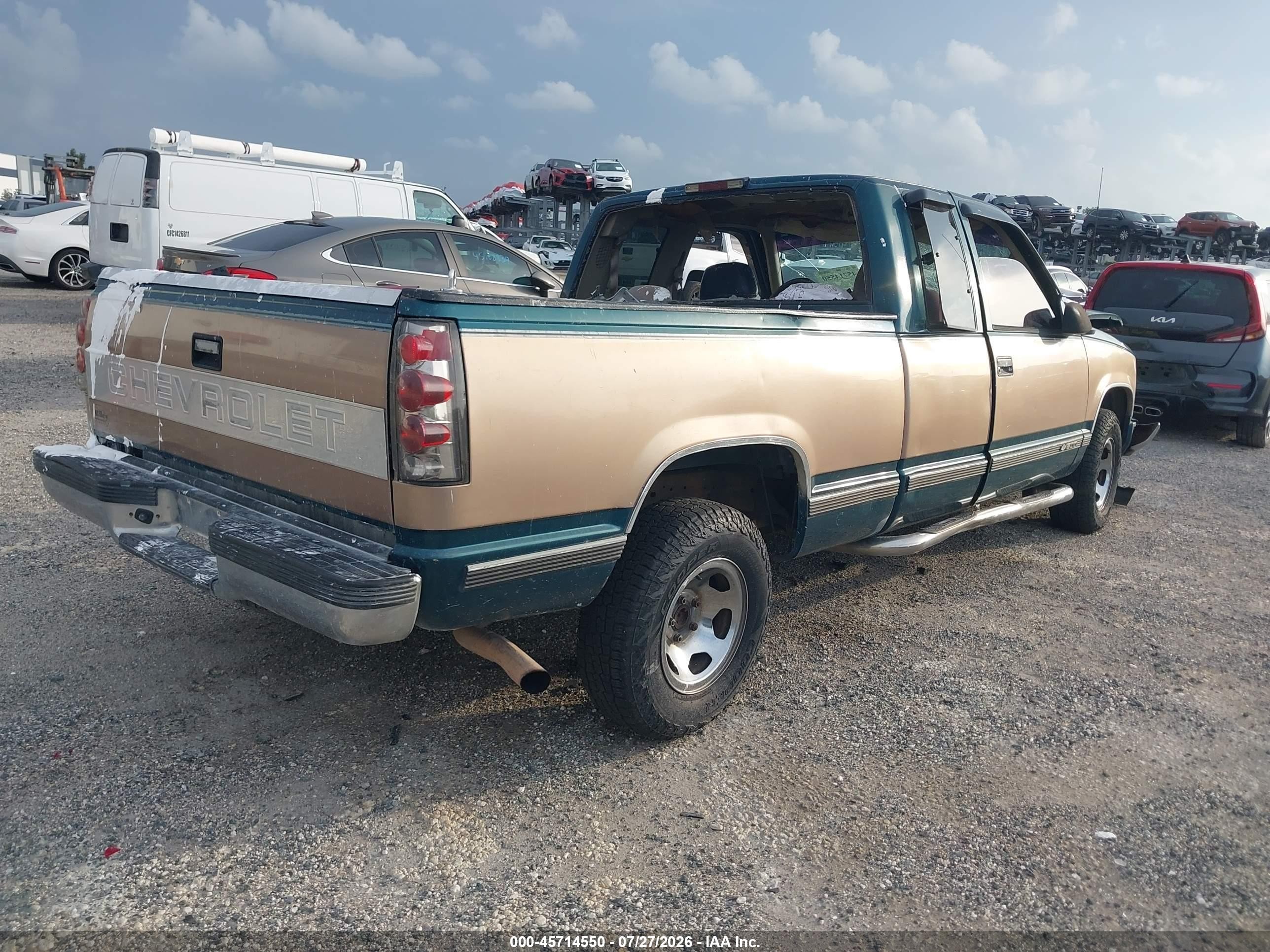 1996 Chevrolet Gmt-400 C1500 Green vin: 1GCEC19RXTE183662