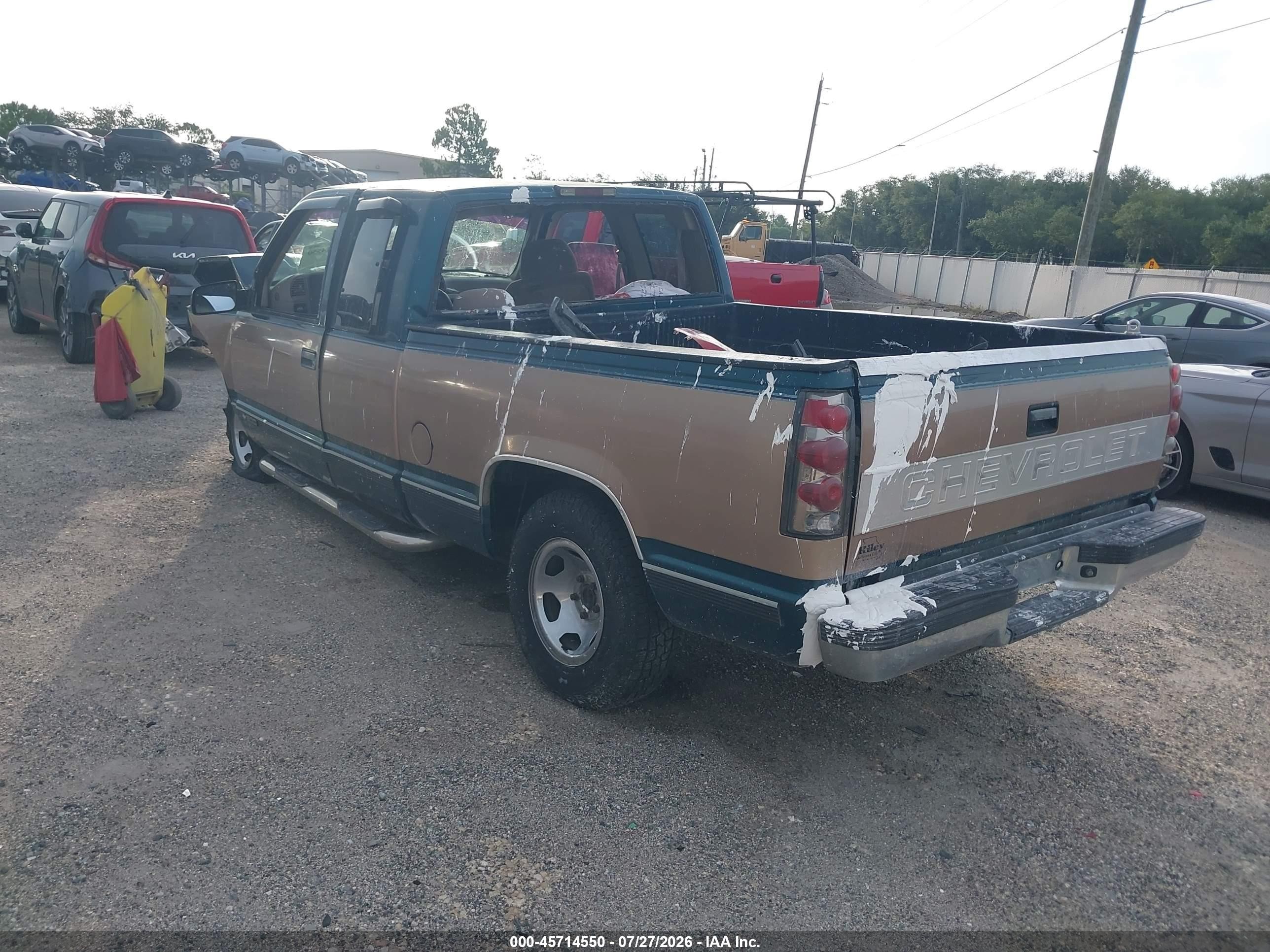 1996 Chevrolet Gmt-400 C1500 Green vin: 1GCEC19RXTE183662