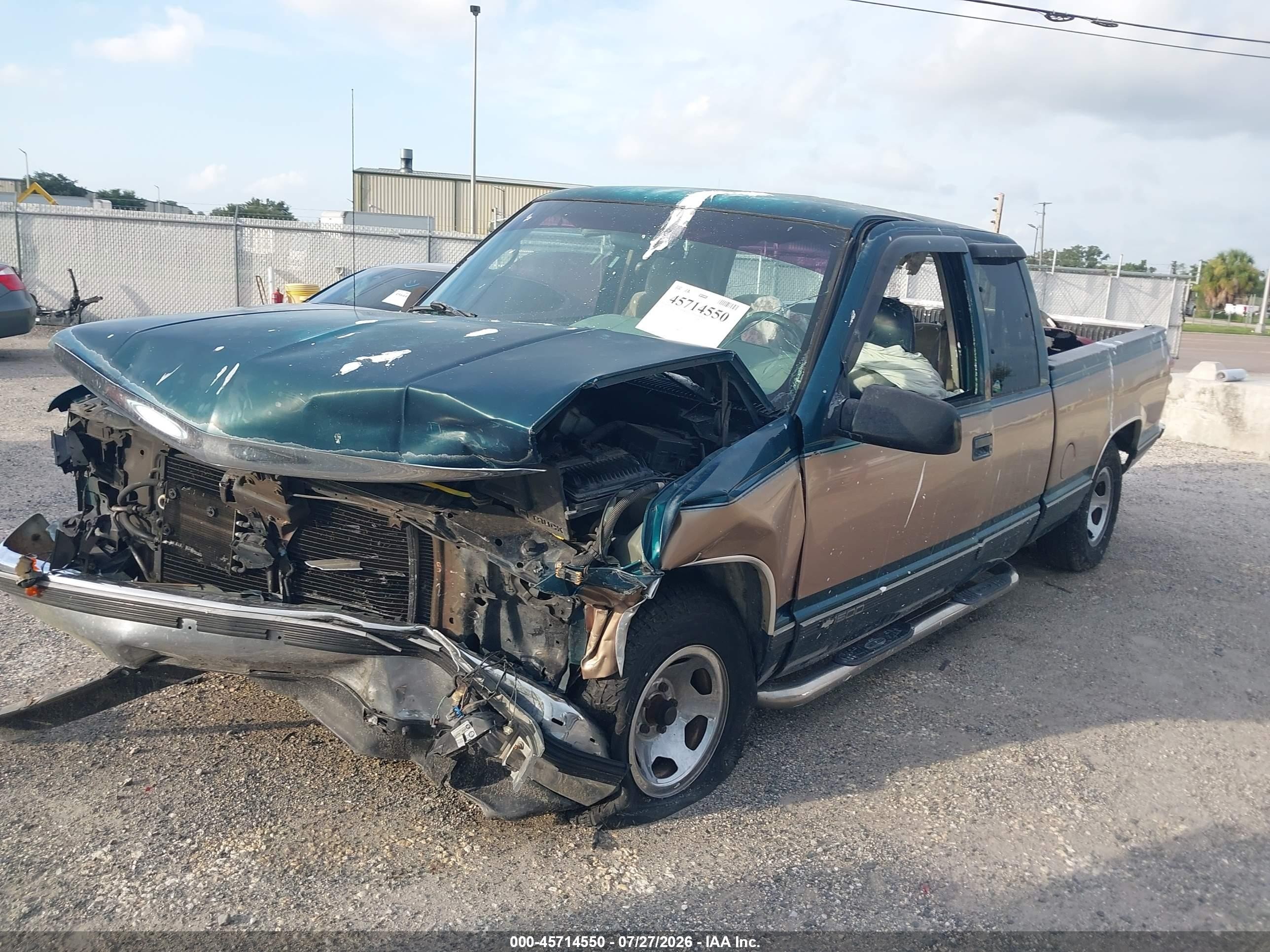 1996 Chevrolet Gmt-400 C1500 Green vin: 1GCEC19RXTE183662
