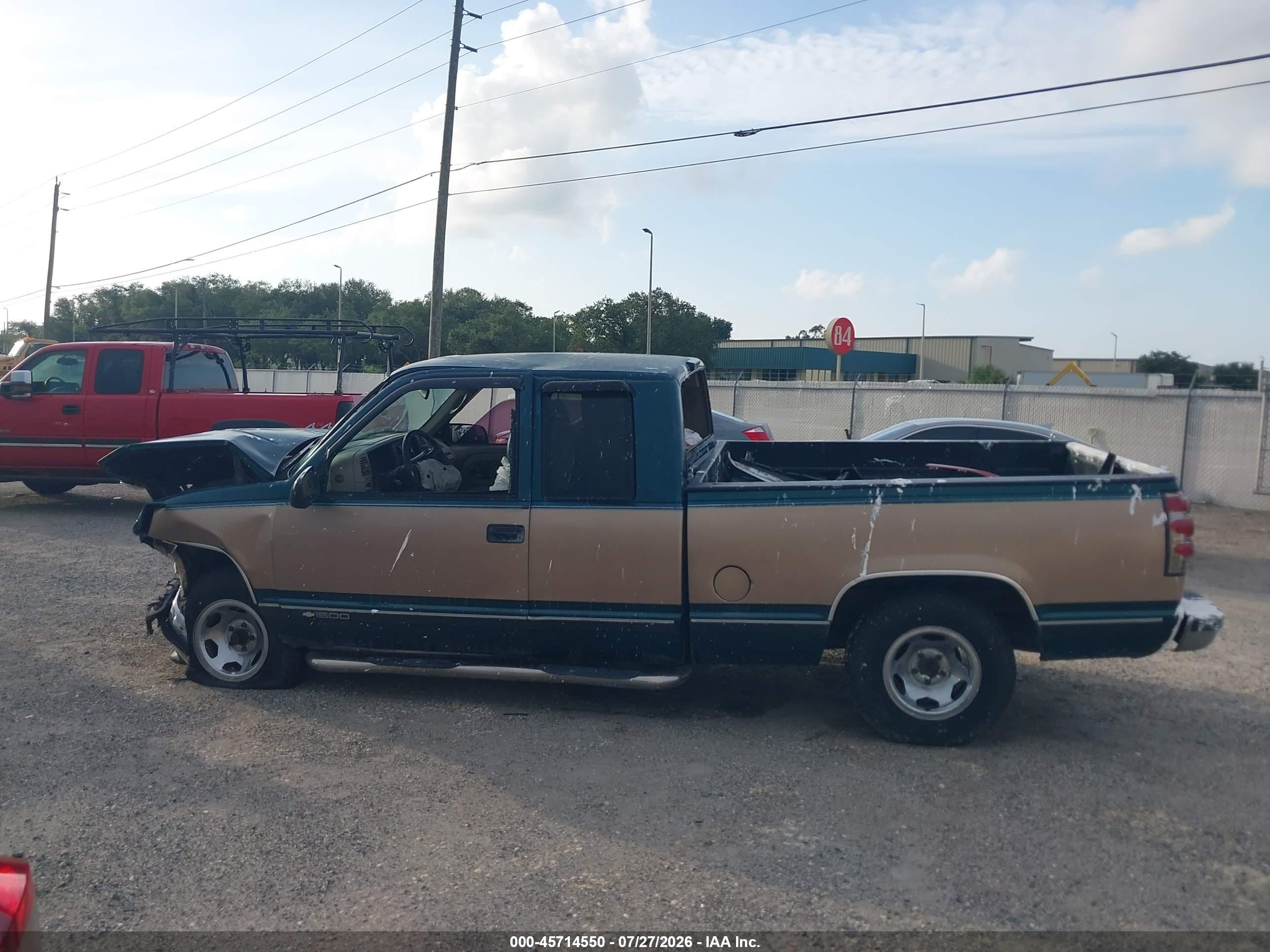 1996 Chevrolet Gmt-400 C1500 Green vin: 1GCEC19RXTE183662