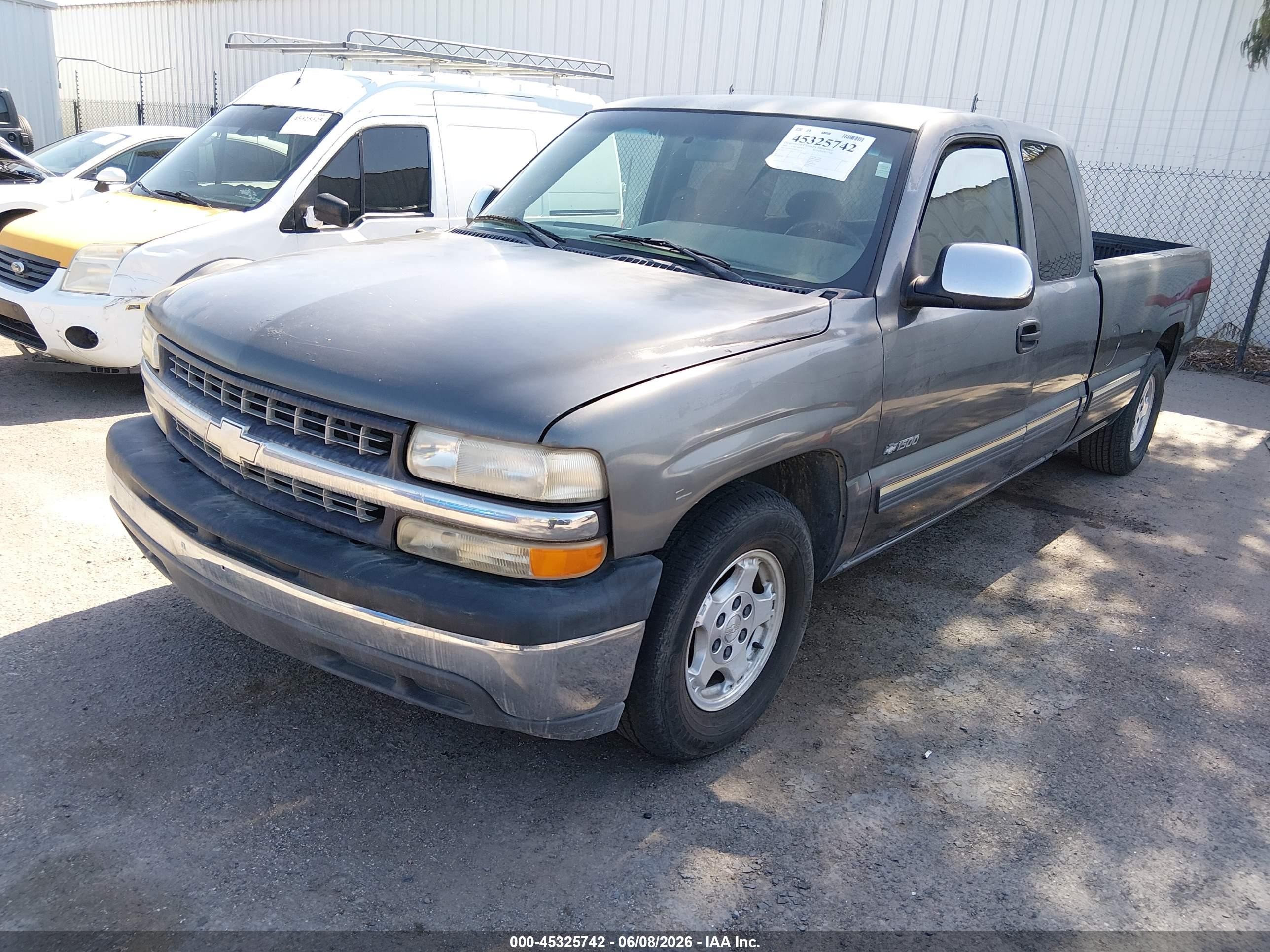 2001 Chevrolet Silverado 1500 Ls Gray vin: 1GCEC19T01E234336