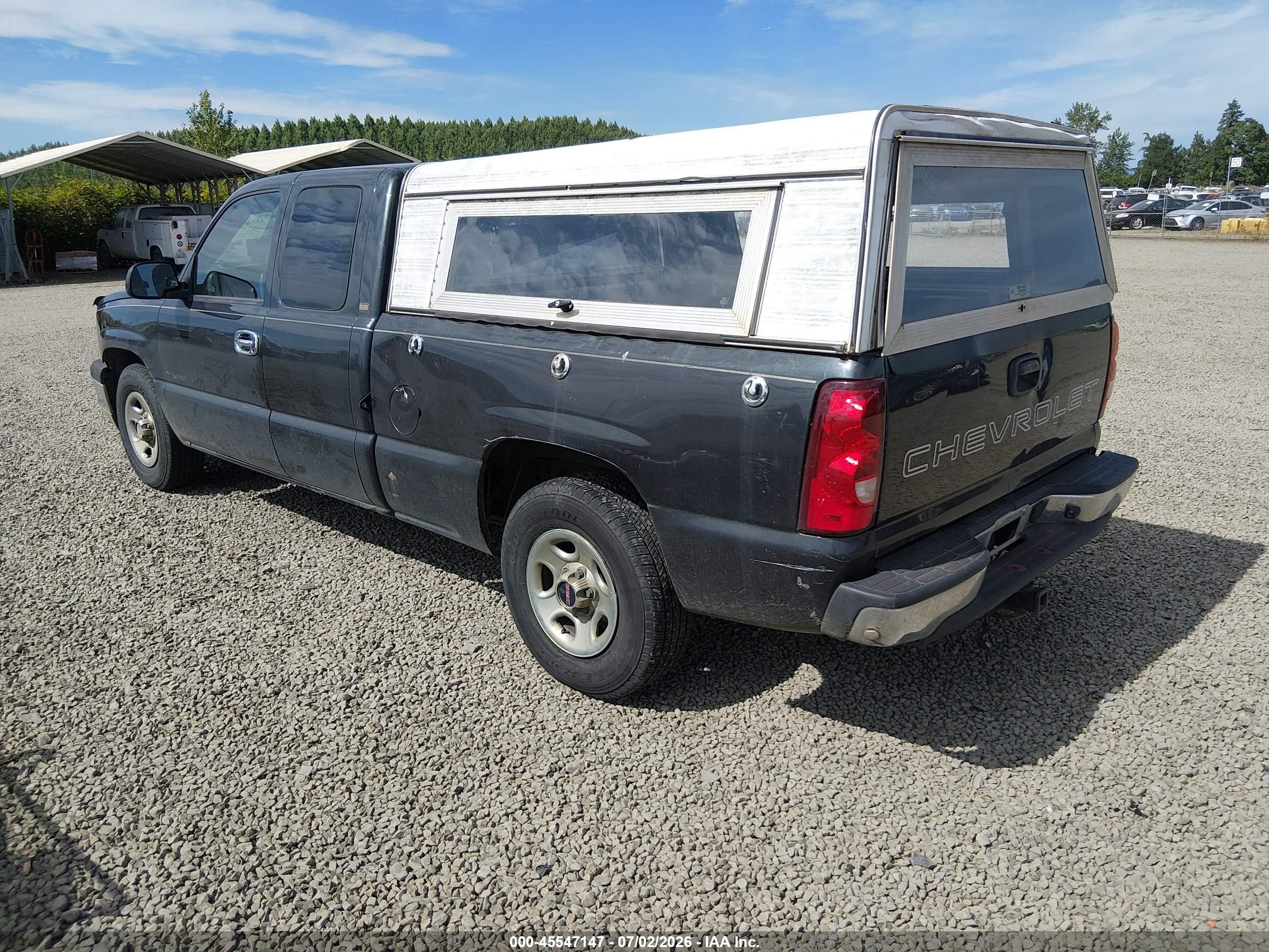 2003 Chevrolet Silverado 1500 Ls/lt Black vin: 1GCEC19T03Z290210