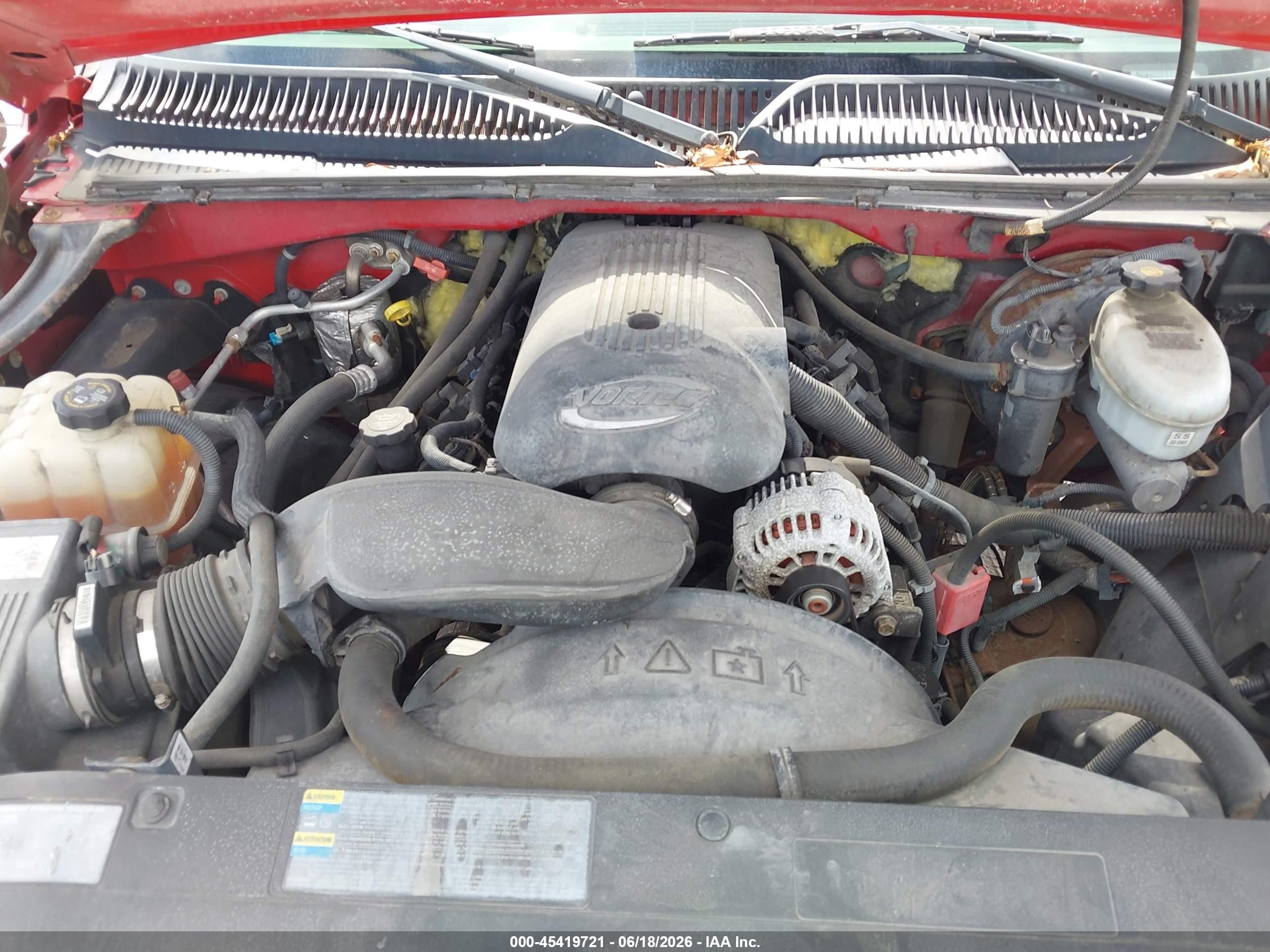 2003 Chevrolet Silverado 1500 Ls Red vin: 1GCEC19T13Z294220