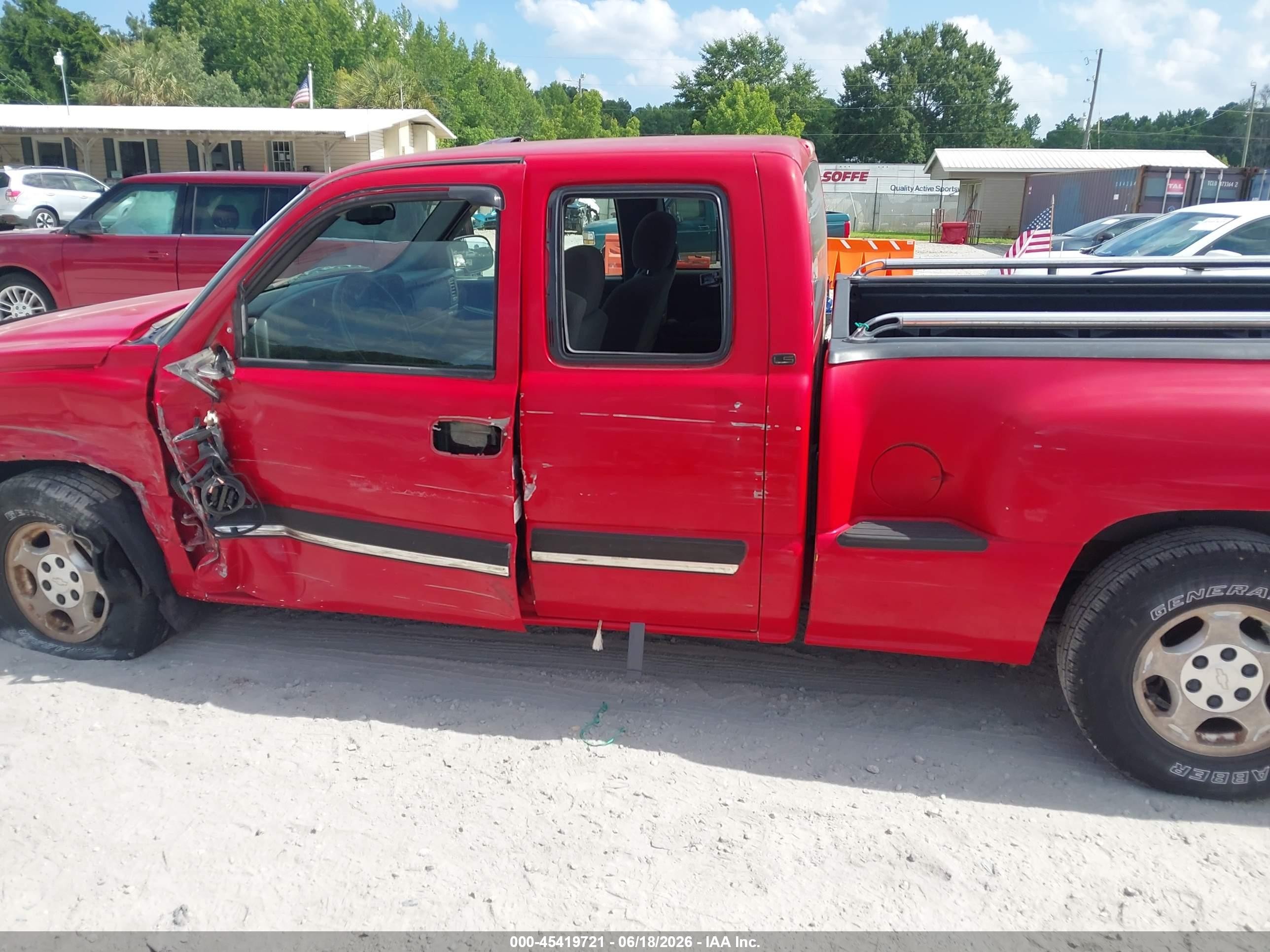 2003 Chevrolet Silverado 1500 Ls Red vin: 1GCEC19T13Z294220