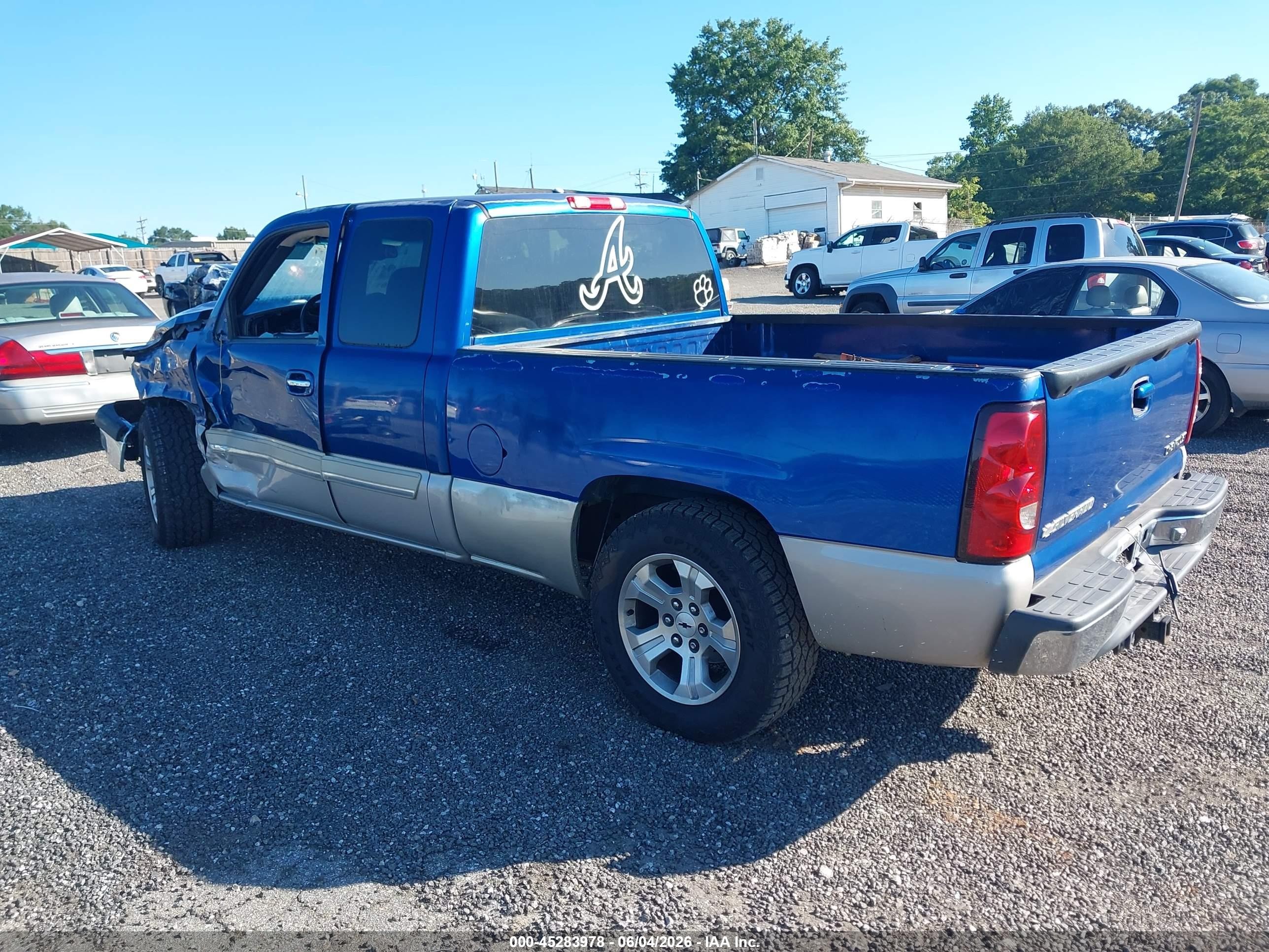 2004 Chevrolet Silverado 1500 Ls Blue vin: 1GCEC19T14Z329095