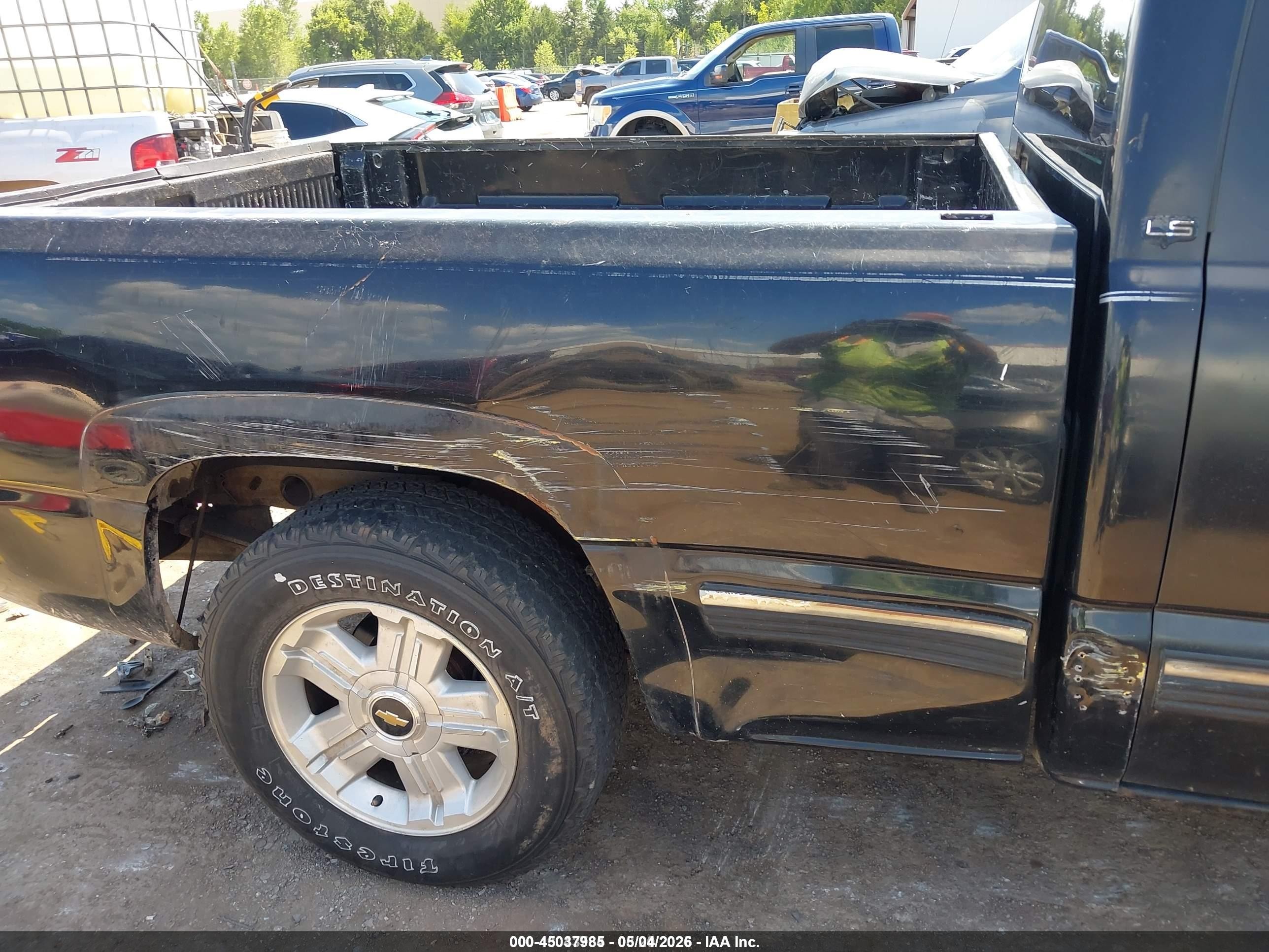 1999 Chevrolet Silverado 1500 Ls Black vin: 1GCEC19T1XZ100470