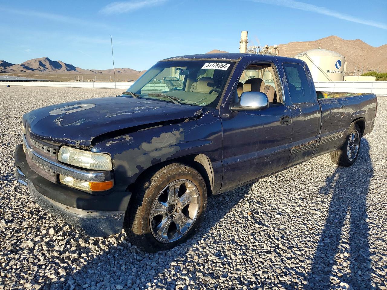 2002 Chevrolet Silverado C1500 Blue vin: 1GCEC19T32E233084