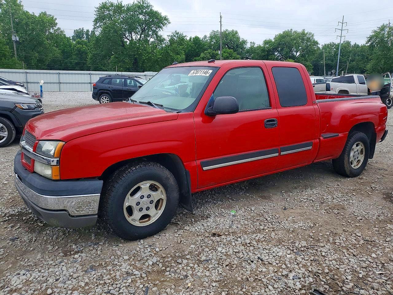 2003 Chevrolet Silverado C1500 Red vin: 1GCEC19T33Z194488