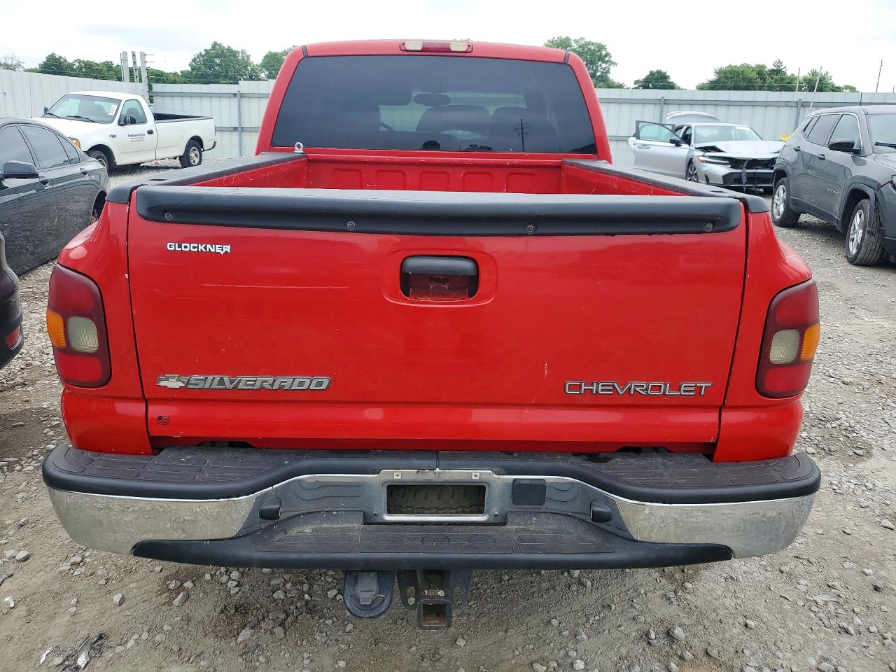 2003 Chevrolet Silverado C1500 Red vin: 1GCEC19T33Z194488